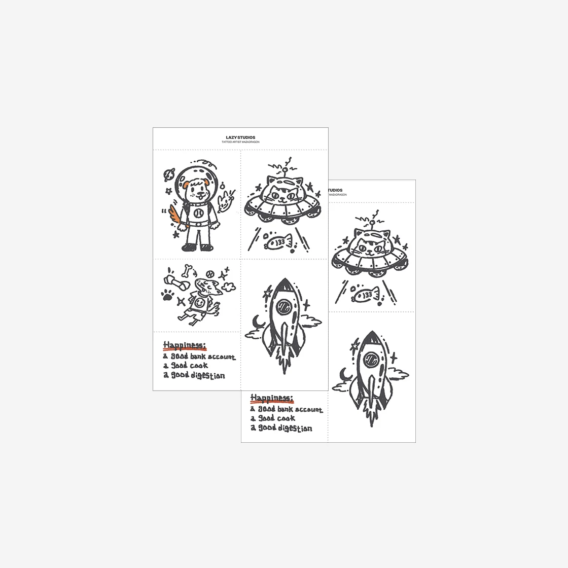 레이지스튜디오 마자드래곤 01 템포러리 타투 2P | LAZY STUDIOS | KREAM Lazy Studios Mazadragon 01 Temporary Tattoo 2P
