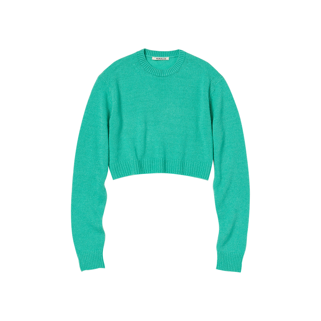 (W) Auralee Wool Cashmere Silk Knit Short P/O Aqua Green 상세 이미지 1