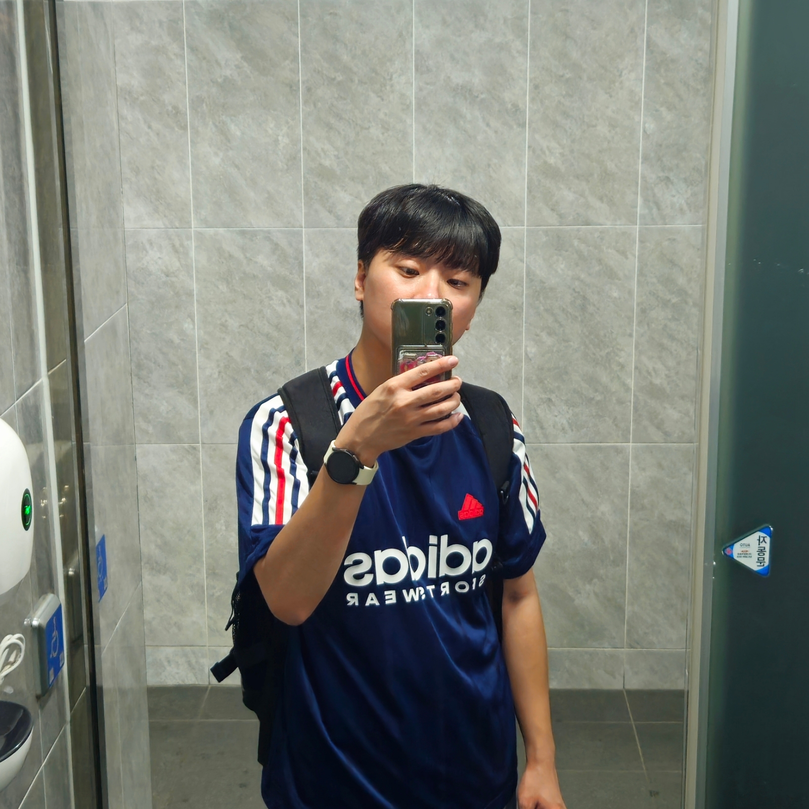 Adidas House of Tiro Nations Pack T-Shirt Team Navy Blue 2 - KR Sizing 착용 스타일 - 3