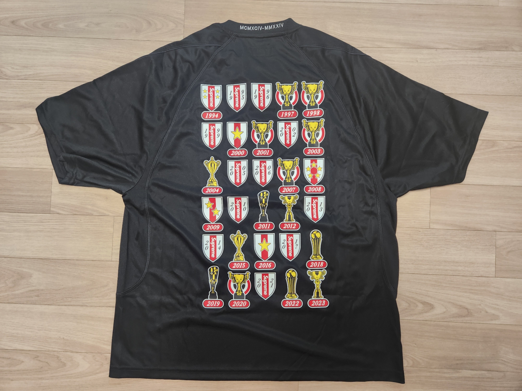 Supreme Jacquard Soccer Jersey Black - 24SS 착용 스타일 - 2