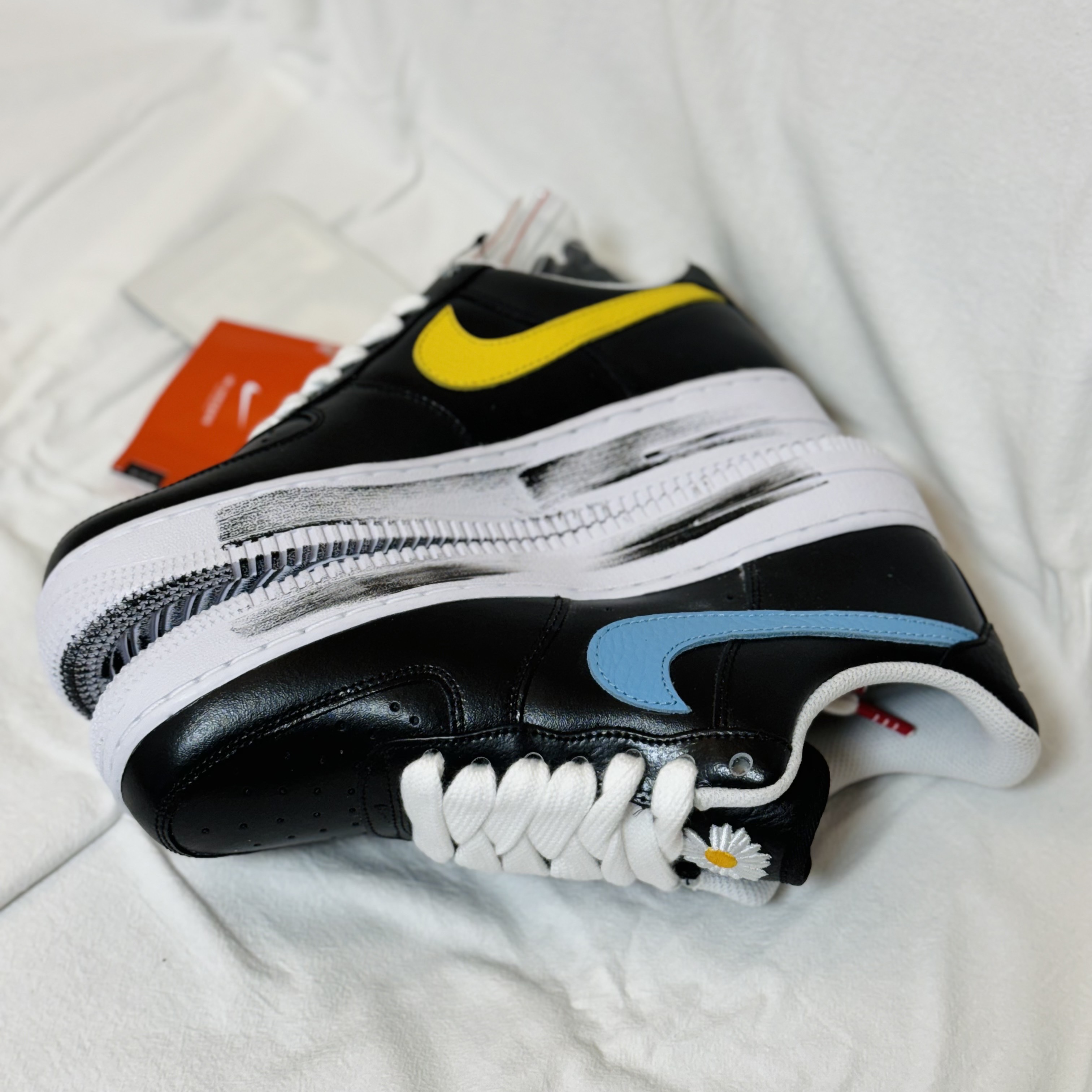 Nike x Peaceminusone Air Force 1 Low Para-Noise 3.0 Black and Multicolor 착용 스타일 - 3