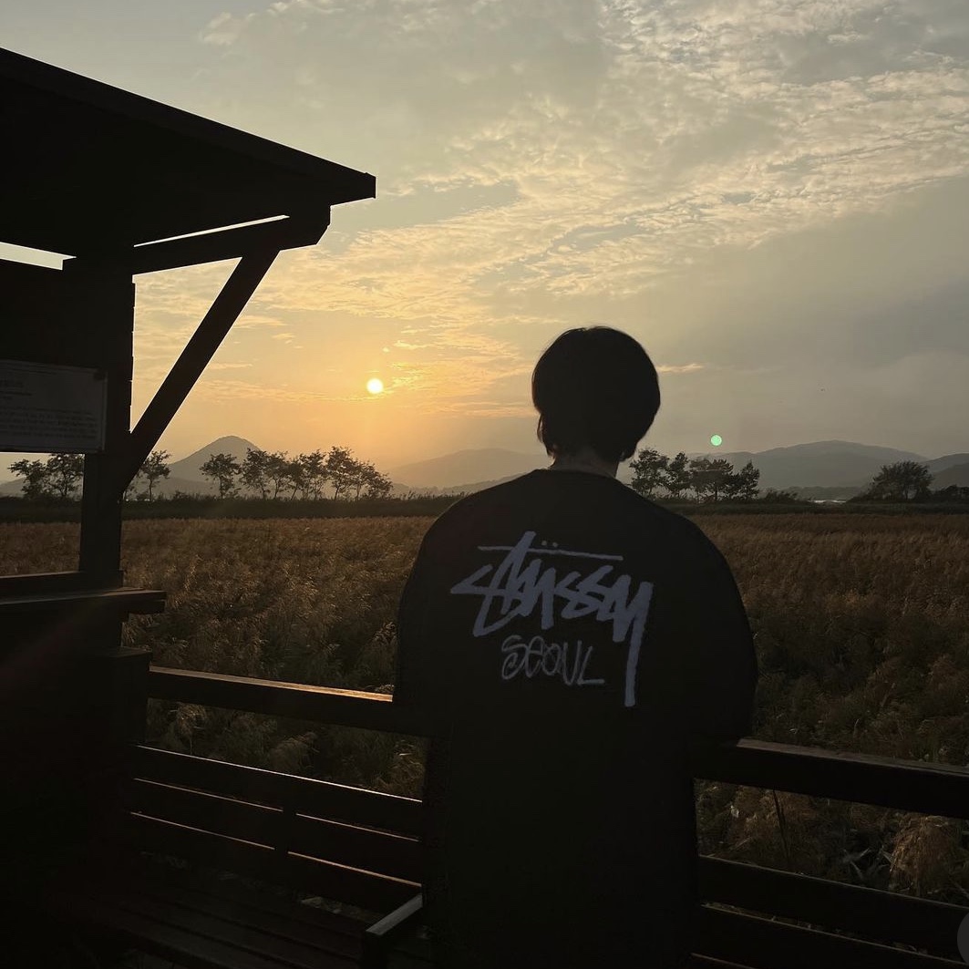 Stussy Stock Seoul T-Shirt Black 착용 스타일