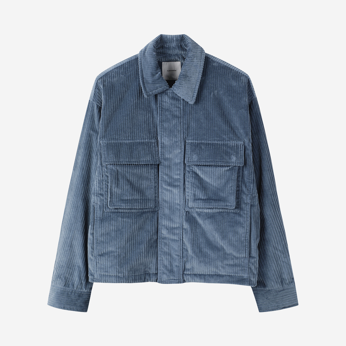 커스텀멜로우 코듀로이 블루종 블루