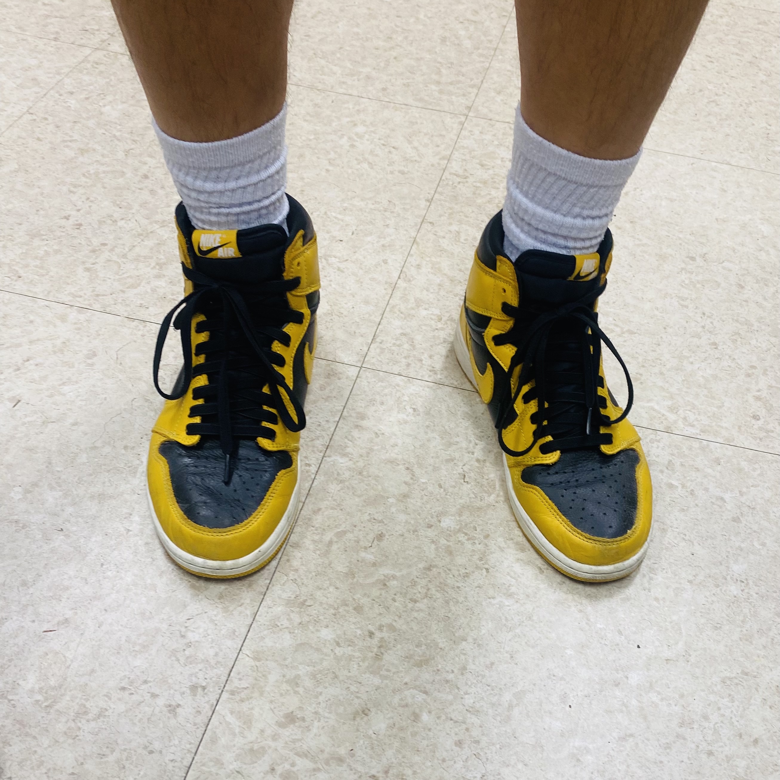 Jordan 1 High Golf Pollen 착용 스타일