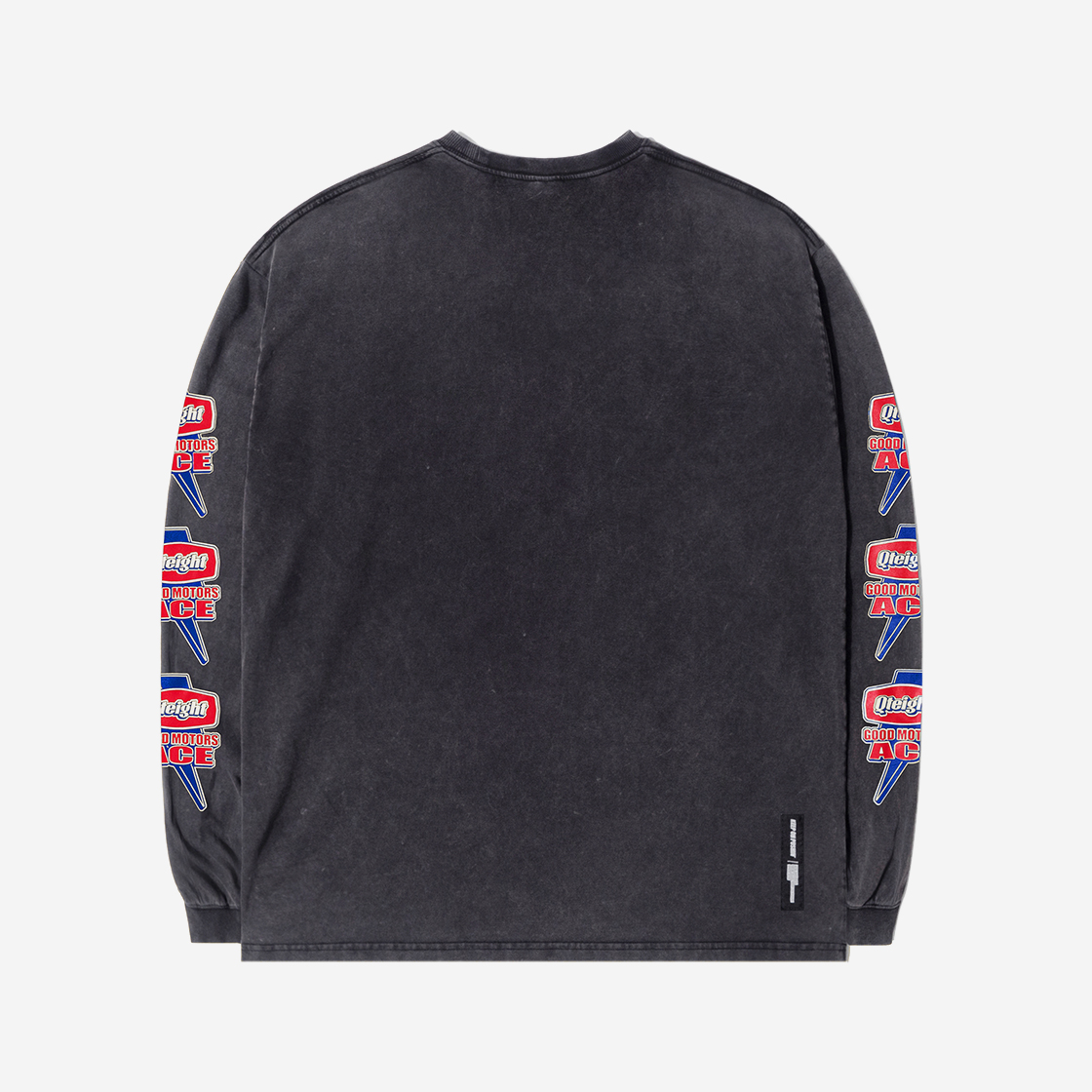 큐티에잇 가먼츠 에이스 모터스 셀파 워시드 롱 슬리브 블랙(QT8 GARMENTS TL Ace Motors SP Washed Long Sleeve Black) - 2
