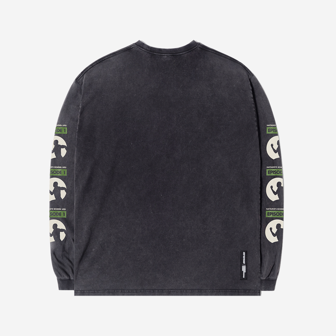 큐티에잇 가먼츠 데이원 셀파 워시드 롱 슬리브 블랙(QT8 GARMENTS TL Day-1 SP Washed Long Sleeve Black) - 2