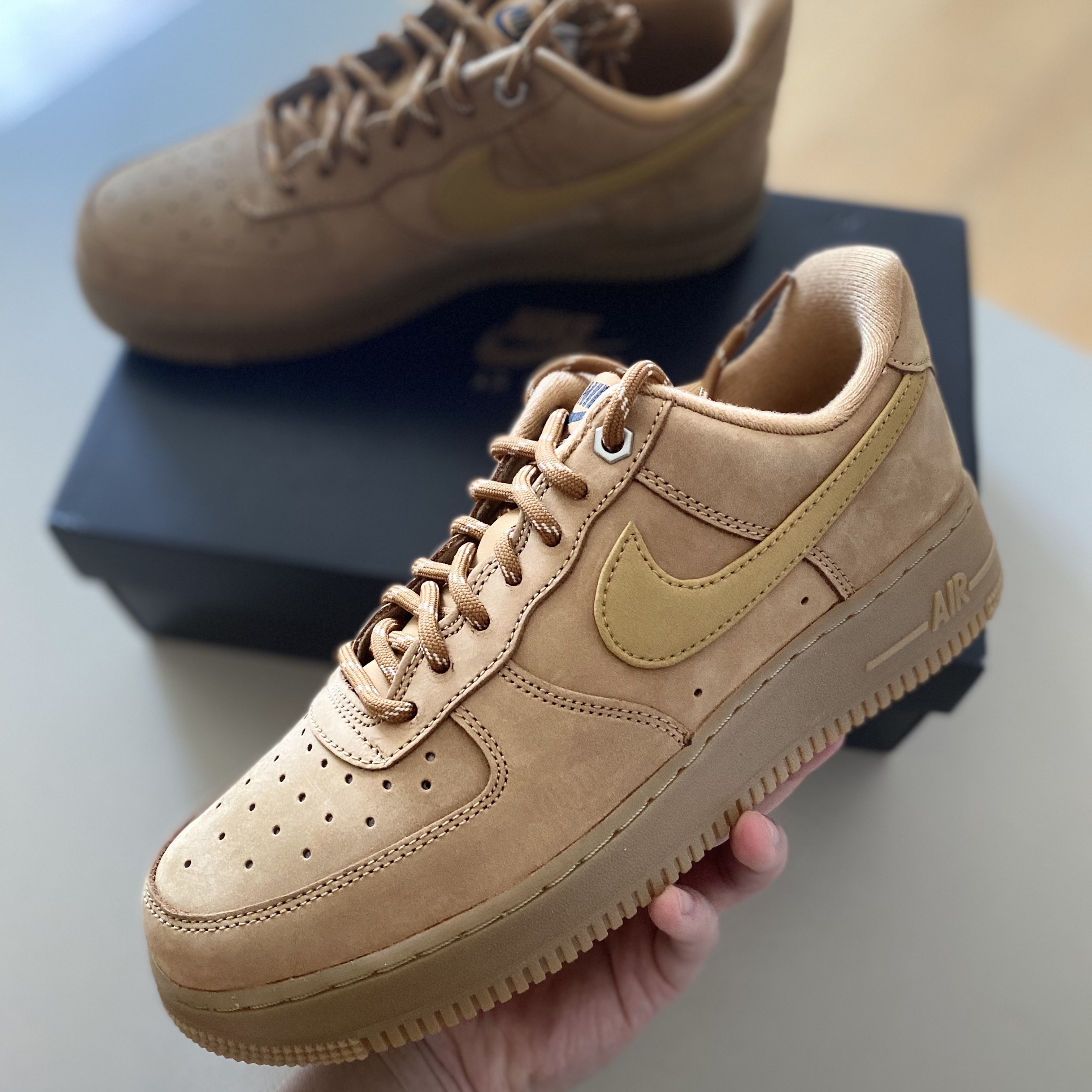 (W) Nike Air Force 1 '07 WB Flax Wheat 착용 스타일