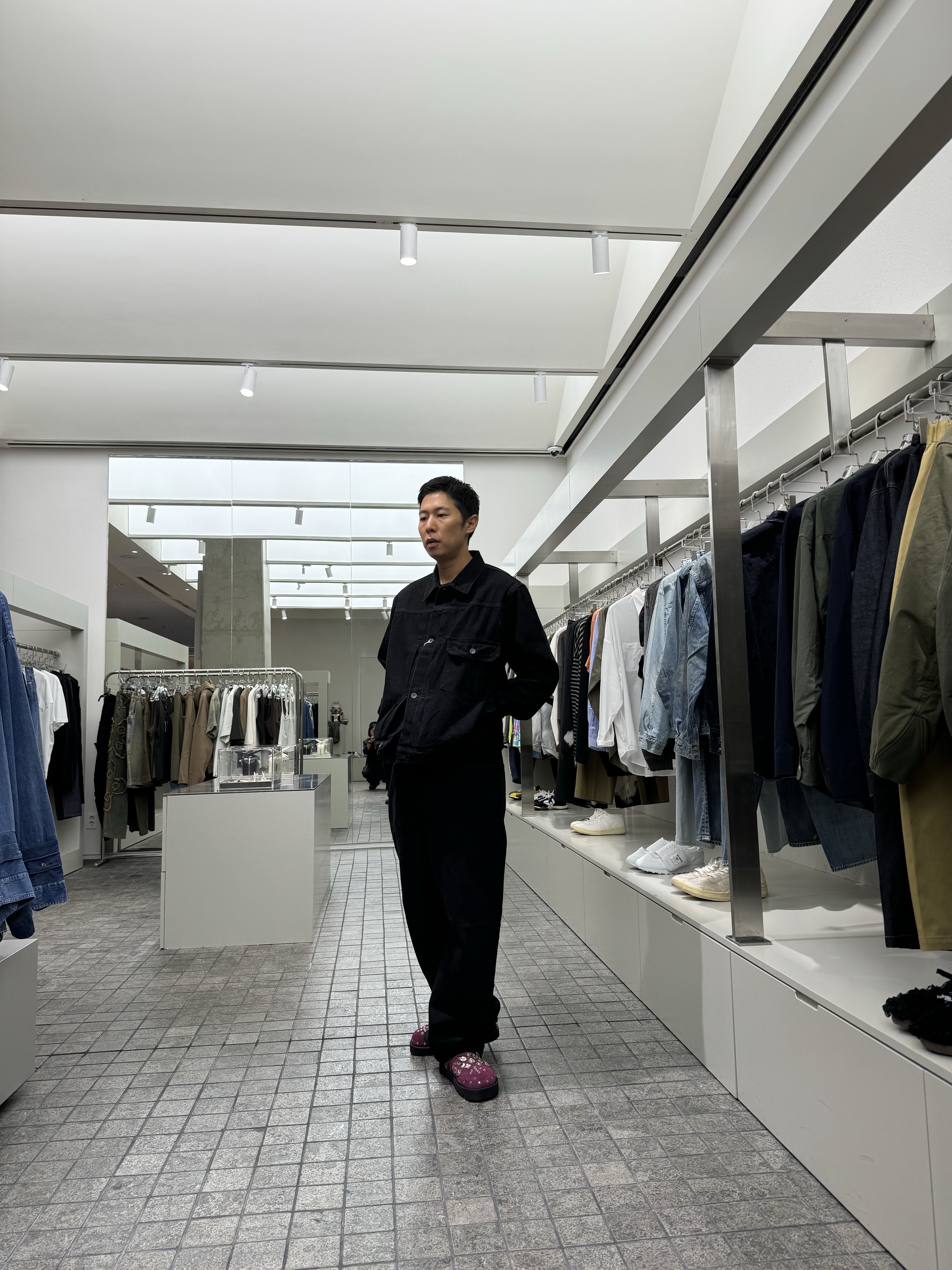 Marka New Type1 Denim Jacket Black - 24FW, Marka New Cocoon Fit Jeans Black - 24FW 착용 스타일 - 1