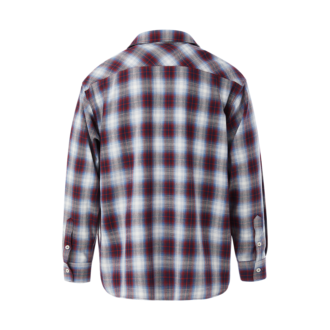 이프엘스 옴브레 체크 사이드 집업 셔츠 레드(If Else Hombre Side Zip Shirt Red) - 2