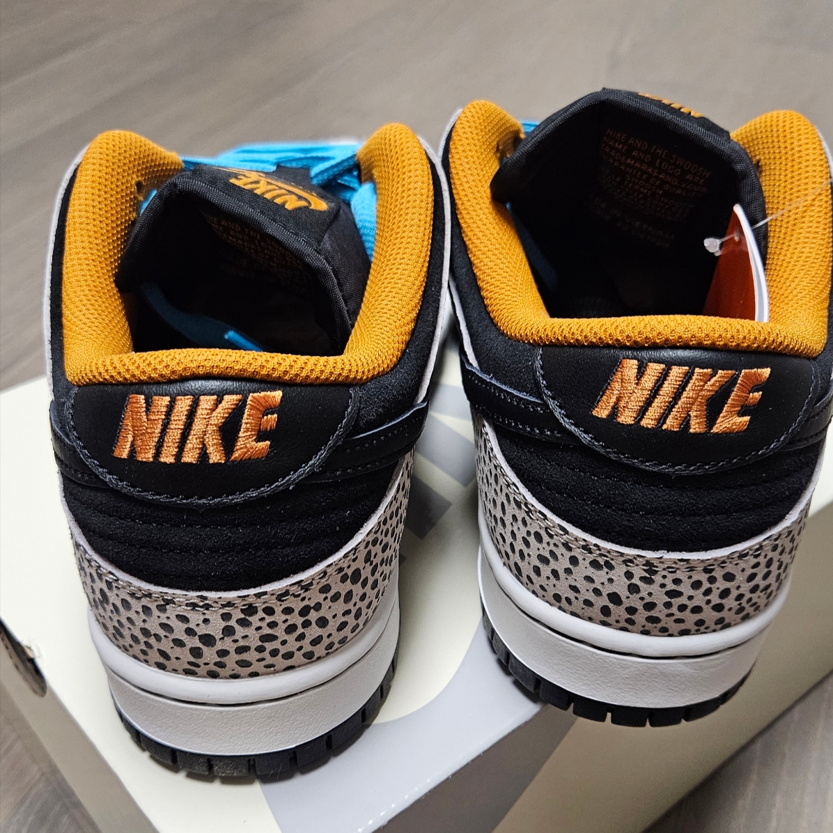 Nike SB Dunk Low Pro Electric Phantom and Black 착용 스타일 - 4