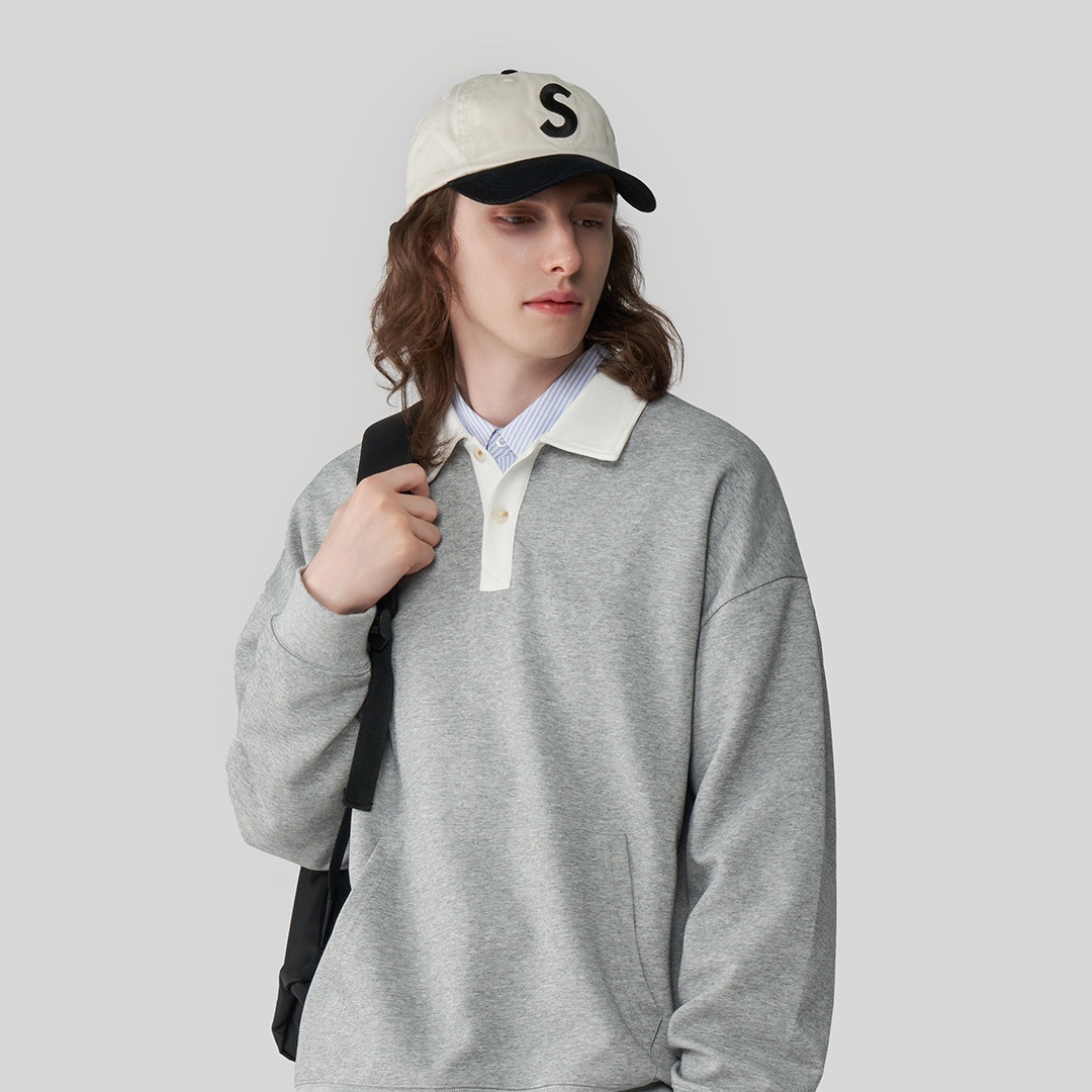 Supreme 2-Tone S Logo 6-Panel Stone - 24SS 착용 스타일