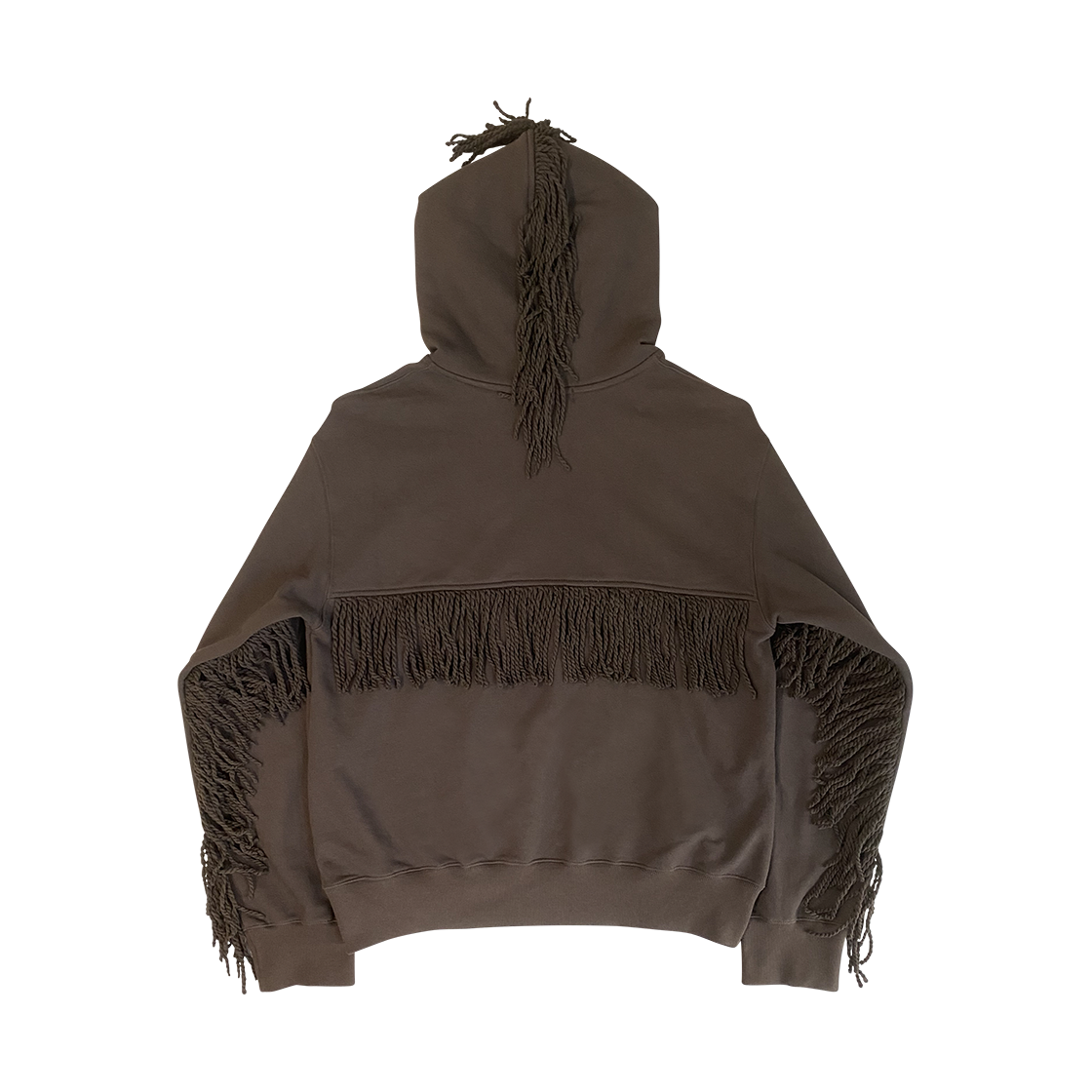 이프엘스 라이트닝 패치 프린지 후디 브라운(If Else Lightning Patch Fringe Hoody Brown) - 2