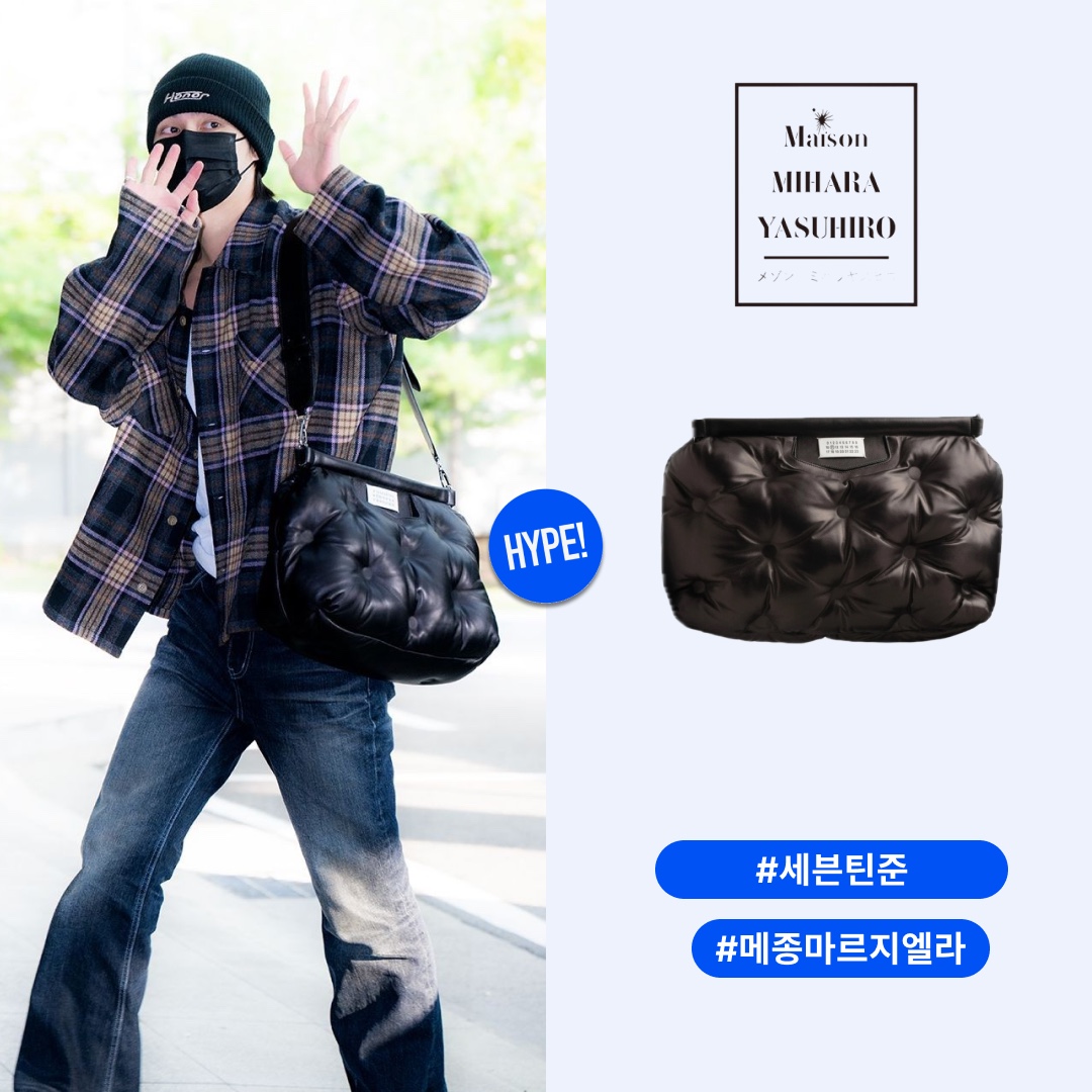 Maison Margiela Glam Slam Large Bag Black 착용 스타일 - 1