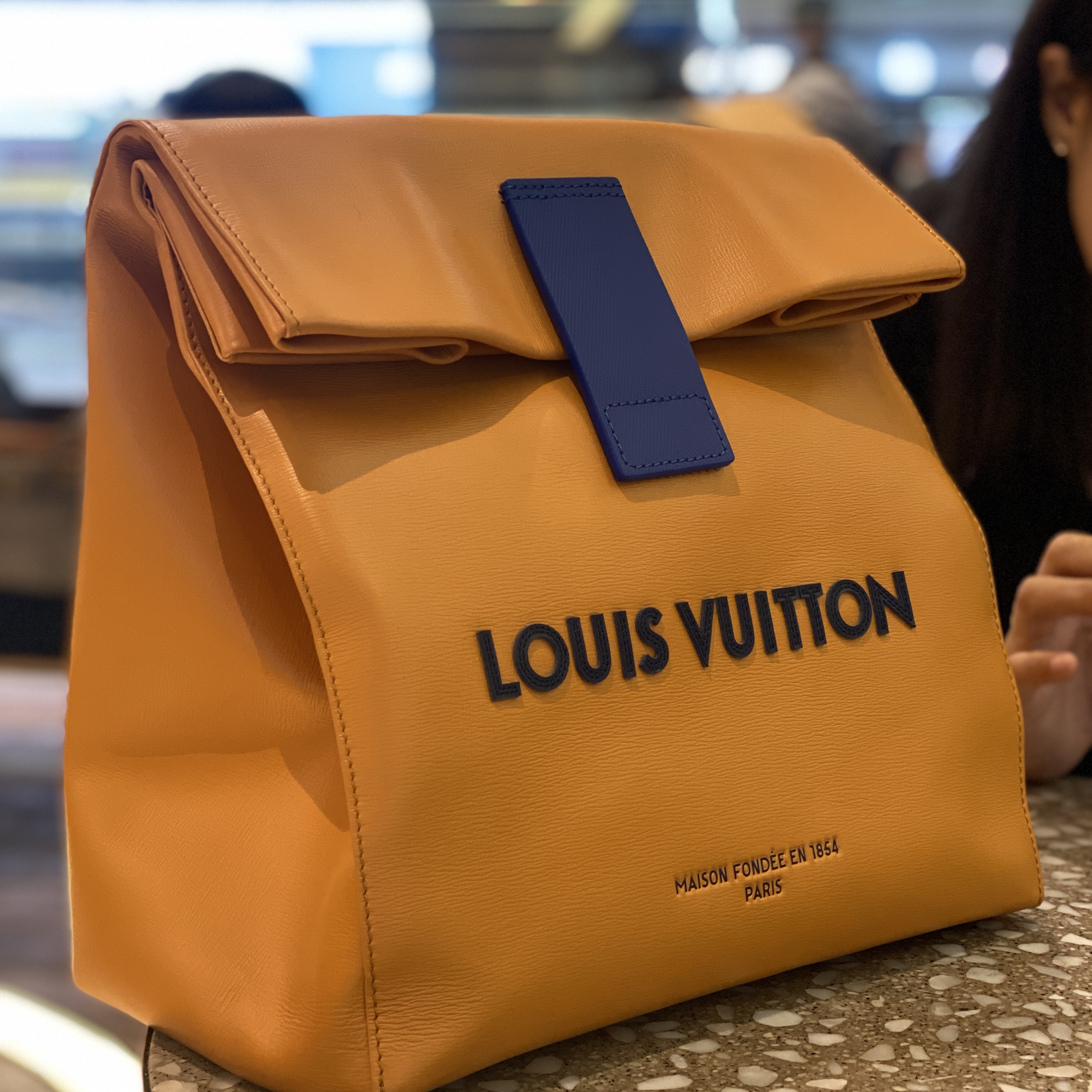Louis Vuitton Sandwich Bag Safran 착용 스타일