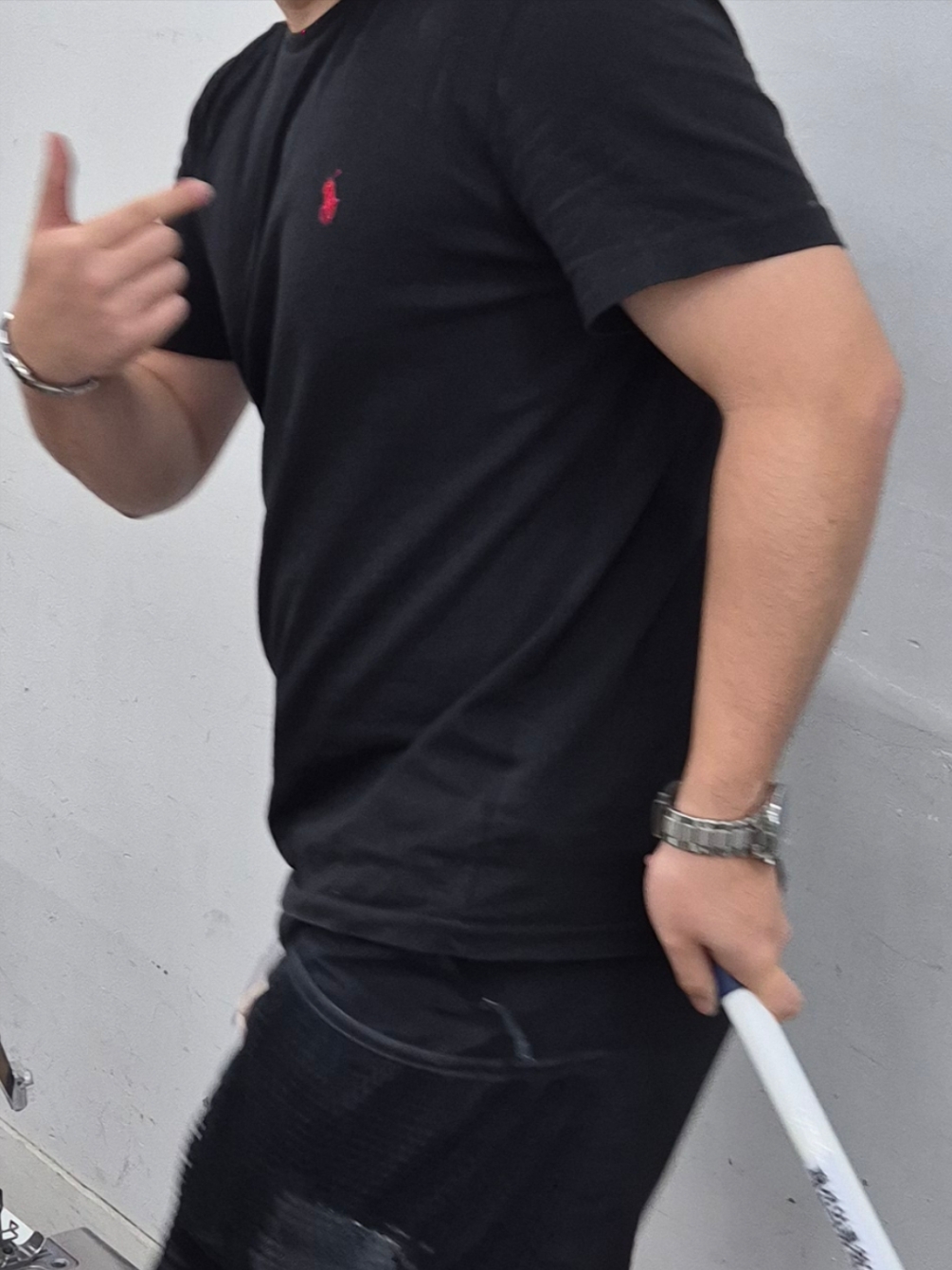 [30%적립] Polo Ralph Lauren Classic Fit Pocket T-Shirt Black 착용 스타일