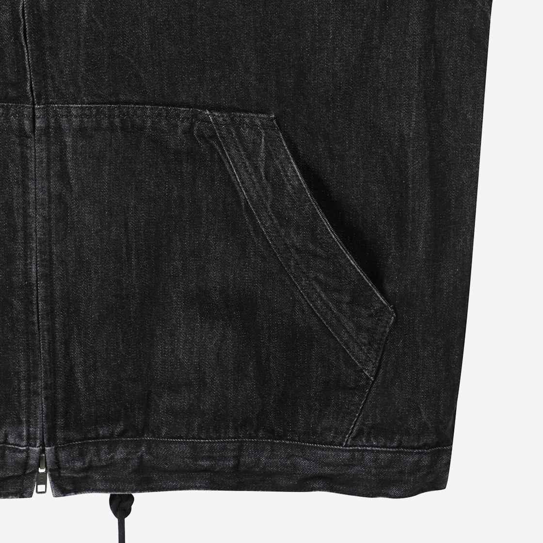 커스텀멜로우 오버사이즈 핏 데님 자켓 블랙(Customellow Oversized Fit Denim Jacket Black) - 4