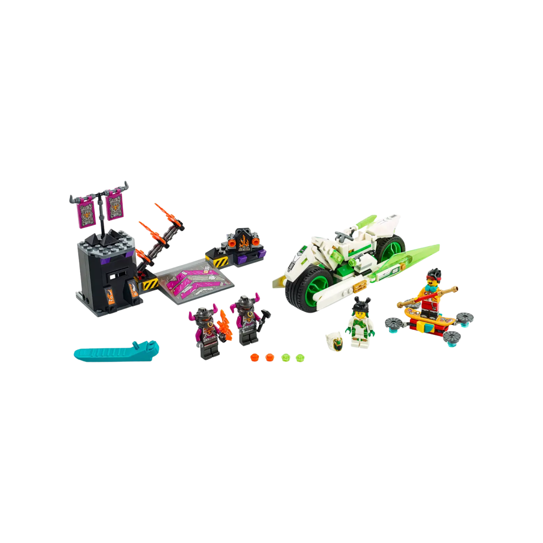 레고 몽키 키드 화이트 드래곤 호스 바이크(Lego Monkie Kid White Dragon Horse Bike)