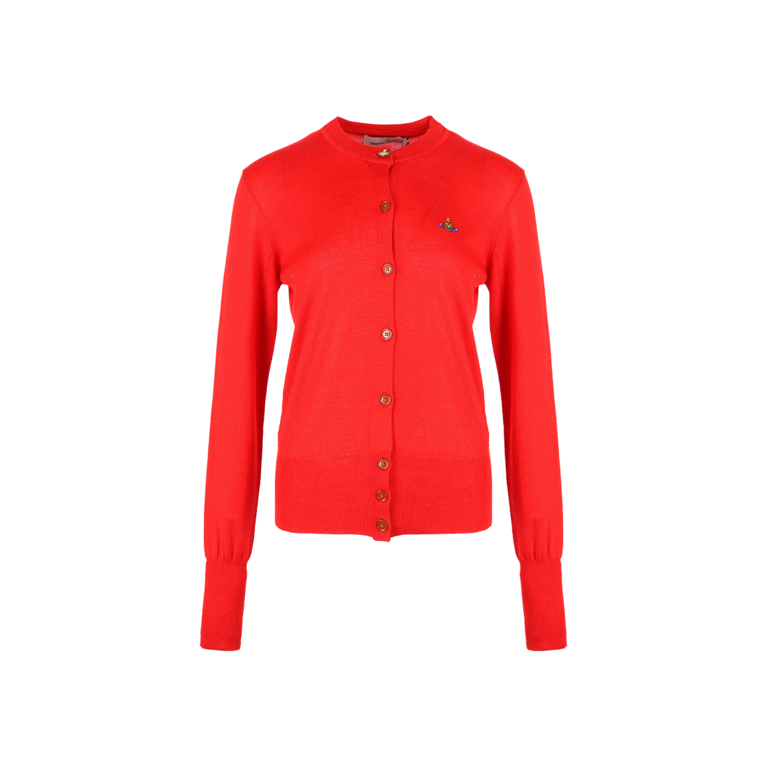 (W) Vivienne Westwood Bea Wool Silk Cardigan Red 상세 이미지 1