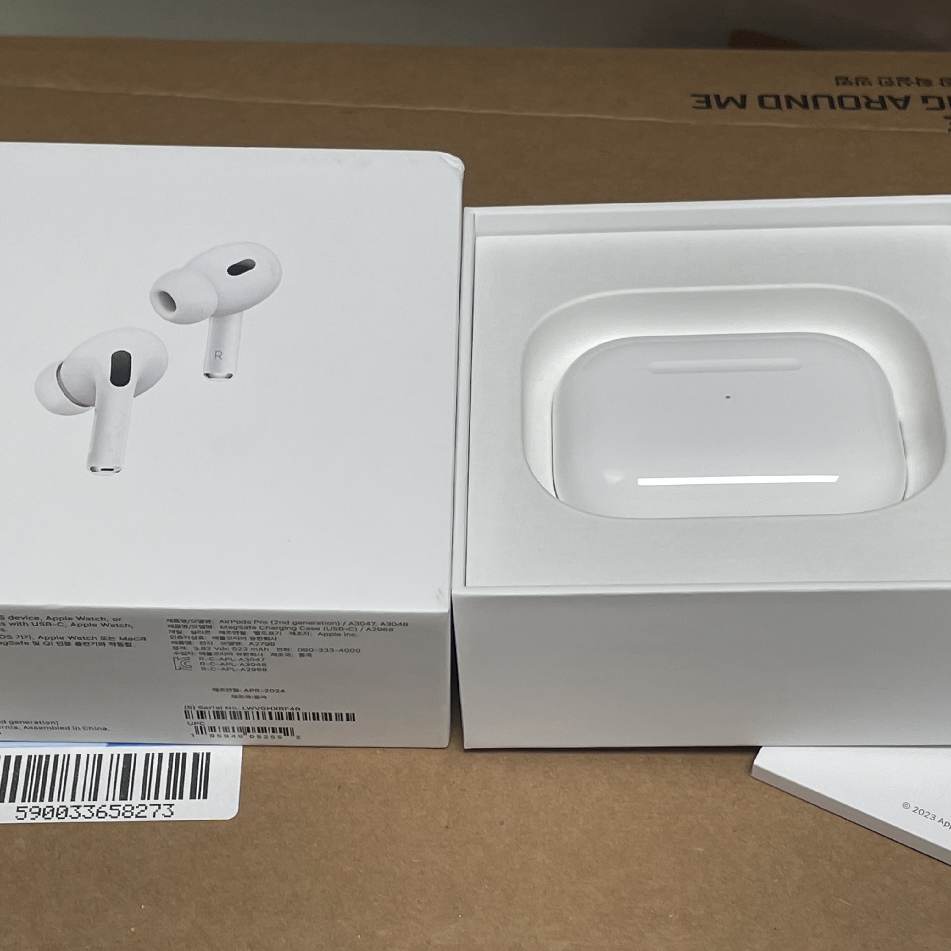 Apple Airpods Pro 2nd Gen with MagSafe Charging Case USB C (Korean Ver.) 착용 스타일