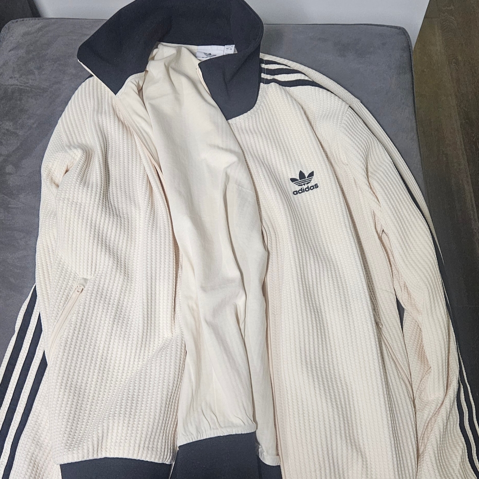 Adidas Waffle Beckenbauer Track Top Wonder White - KR Sizing 착용 스타일