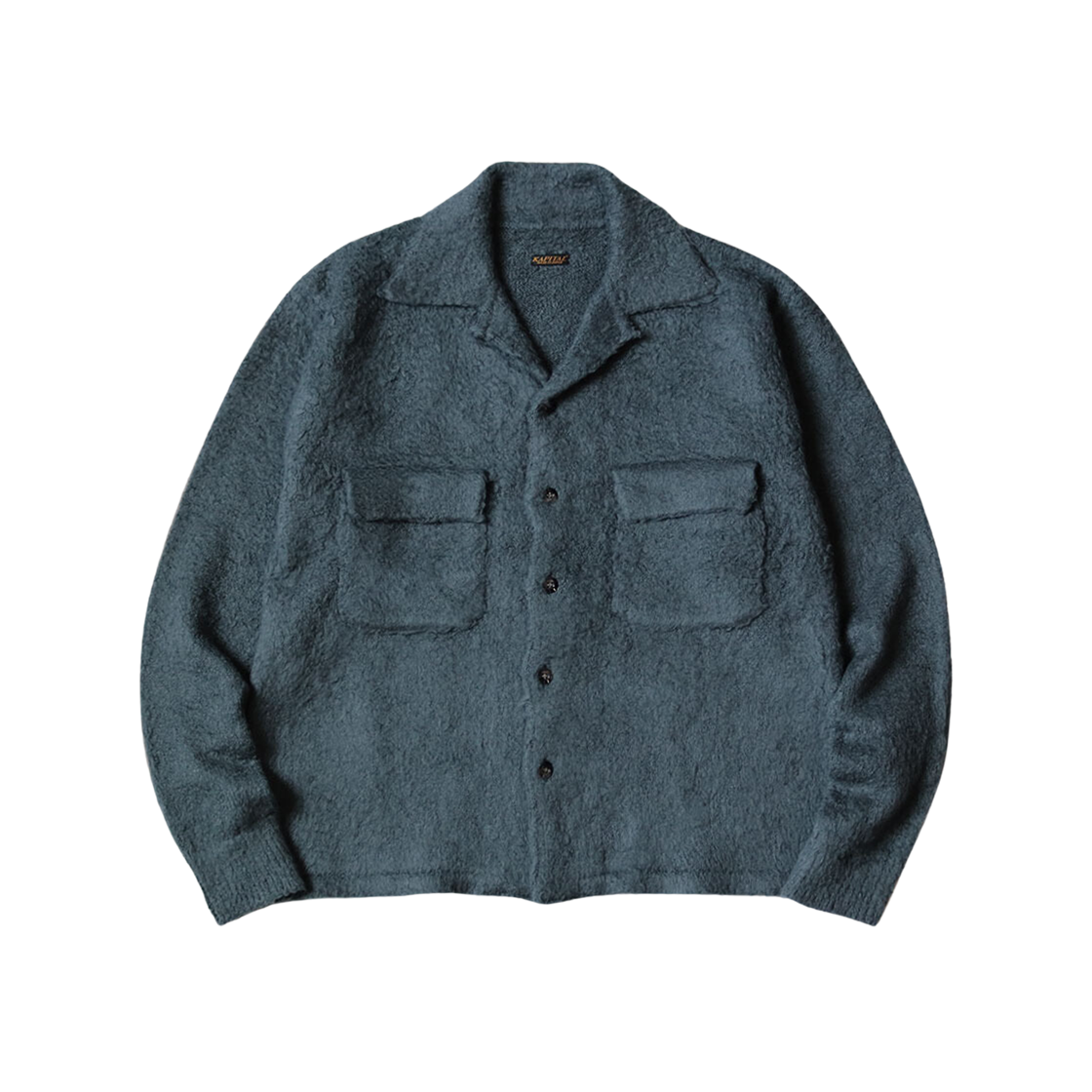 Kapital 7G Shaggy Knit Board Shirt Blue Gray 상세 이미지 1