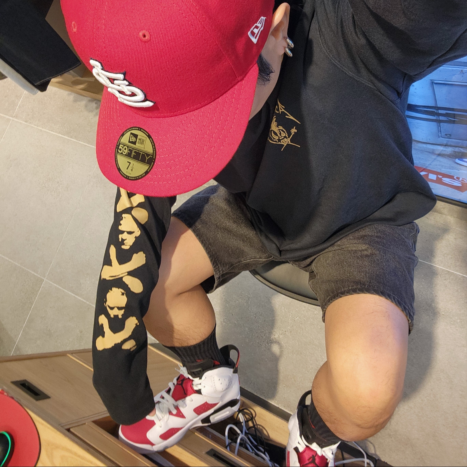 Jordan 6 Retro Carmine 2021 착용 스타일