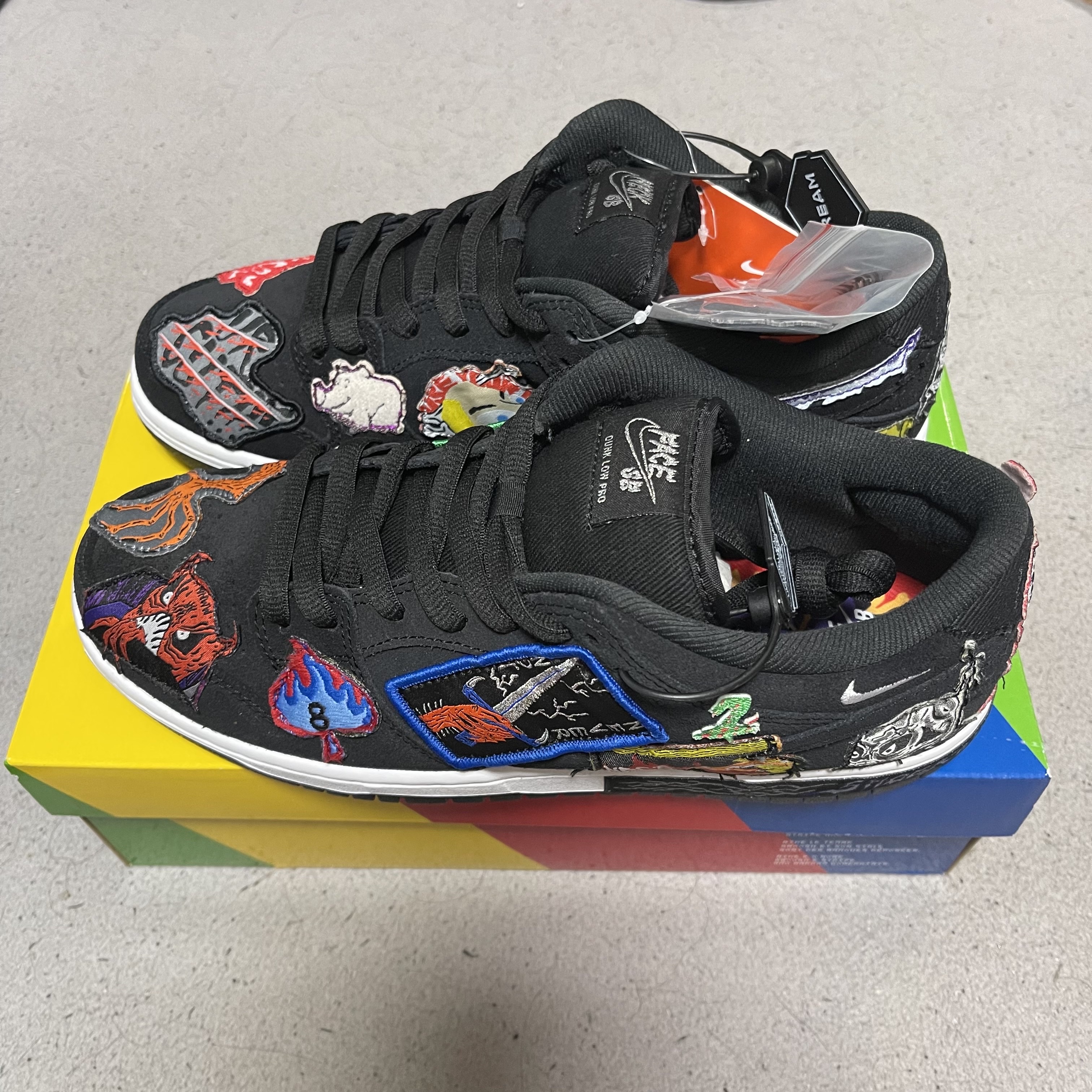 Nike x Neckface SB Dunk Low Pro Black 착용 스타일 - 1