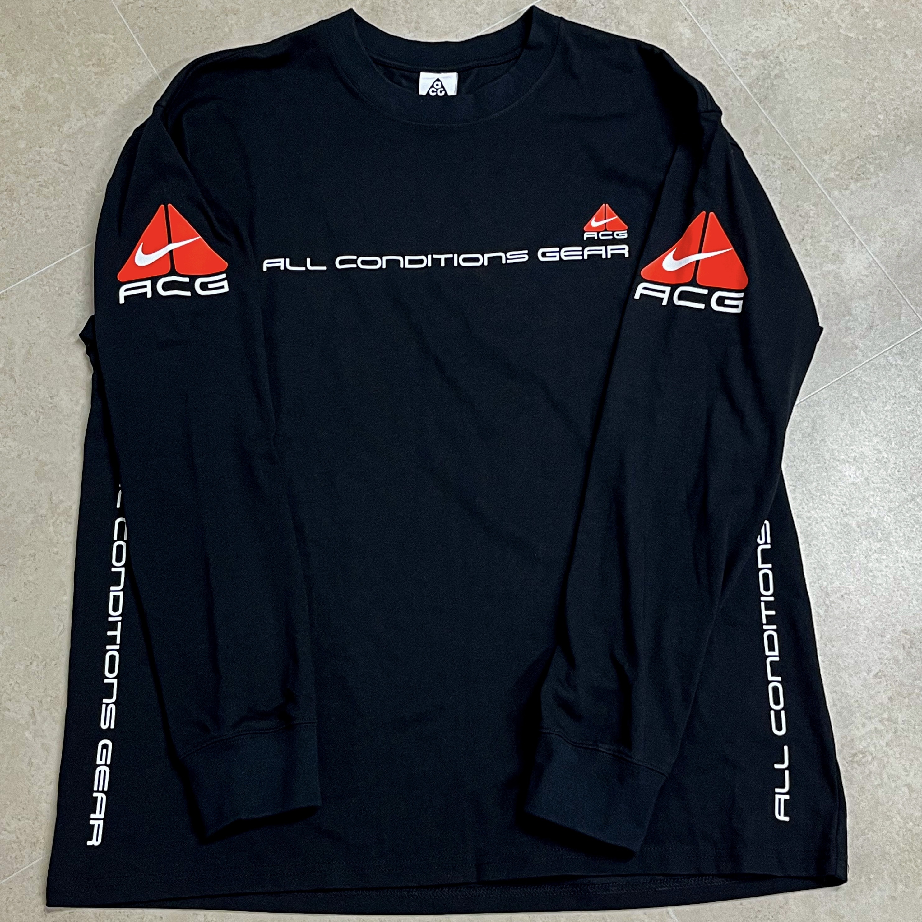 Nike NRG ACG SSNL Lungs Long Sleeve T-Shirt Black - US/EU 착용 스타일