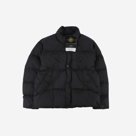 Stone Island 40123 Garment Dyed Crinkle Reps R-NY Down Jacket Black - 24FW