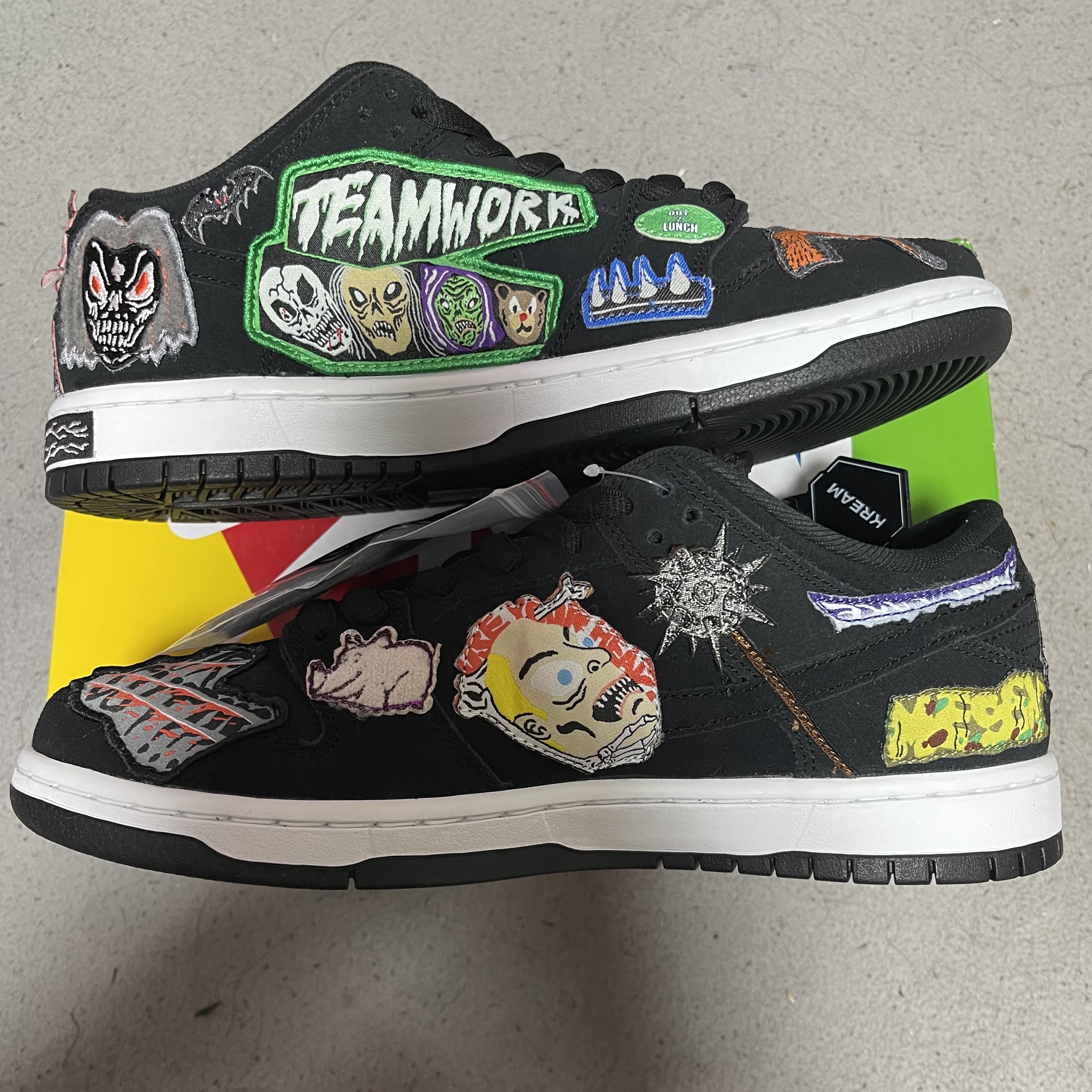 Nike x Neckface SB Dunk Low Pro Black 착용 스타일 - 3