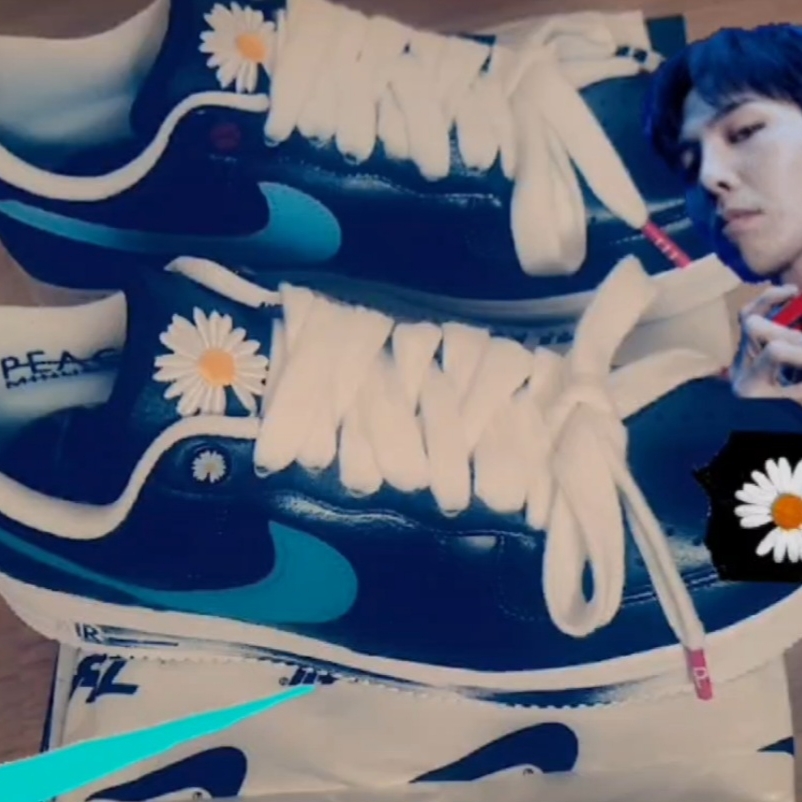 Nike x Peaceminusone Air Force 1 Low Para-Noise 3.0 Black and Multicolor 착용 스타일 - 2