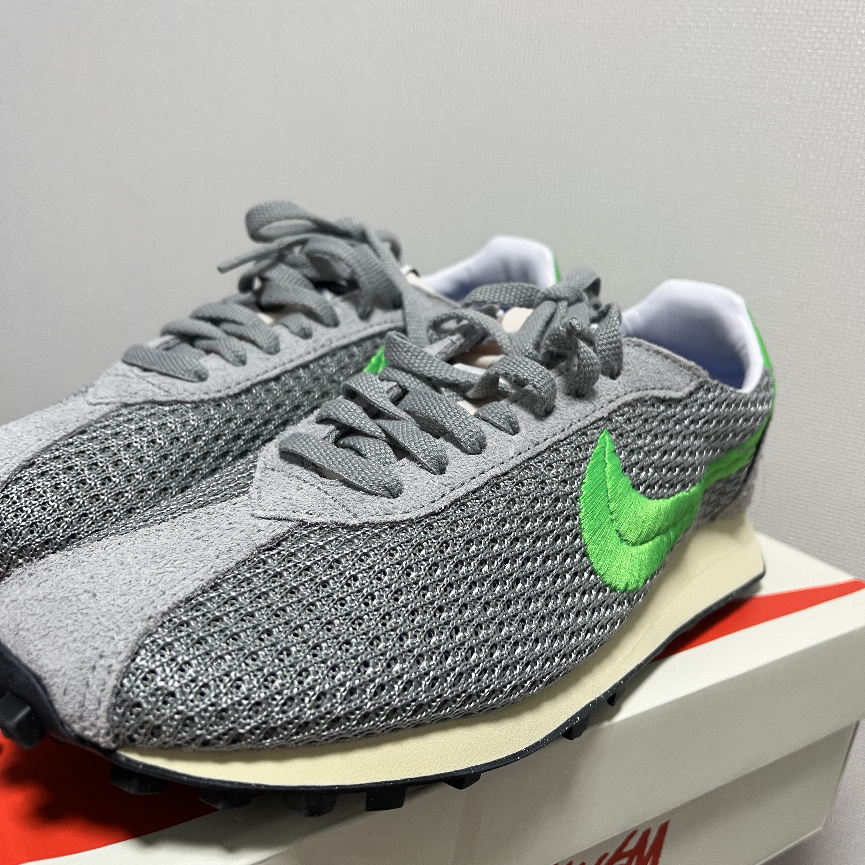 Nike x Stussy LD-1000 SP Particle Gray Green Fossil 착용 스타일 - 1
