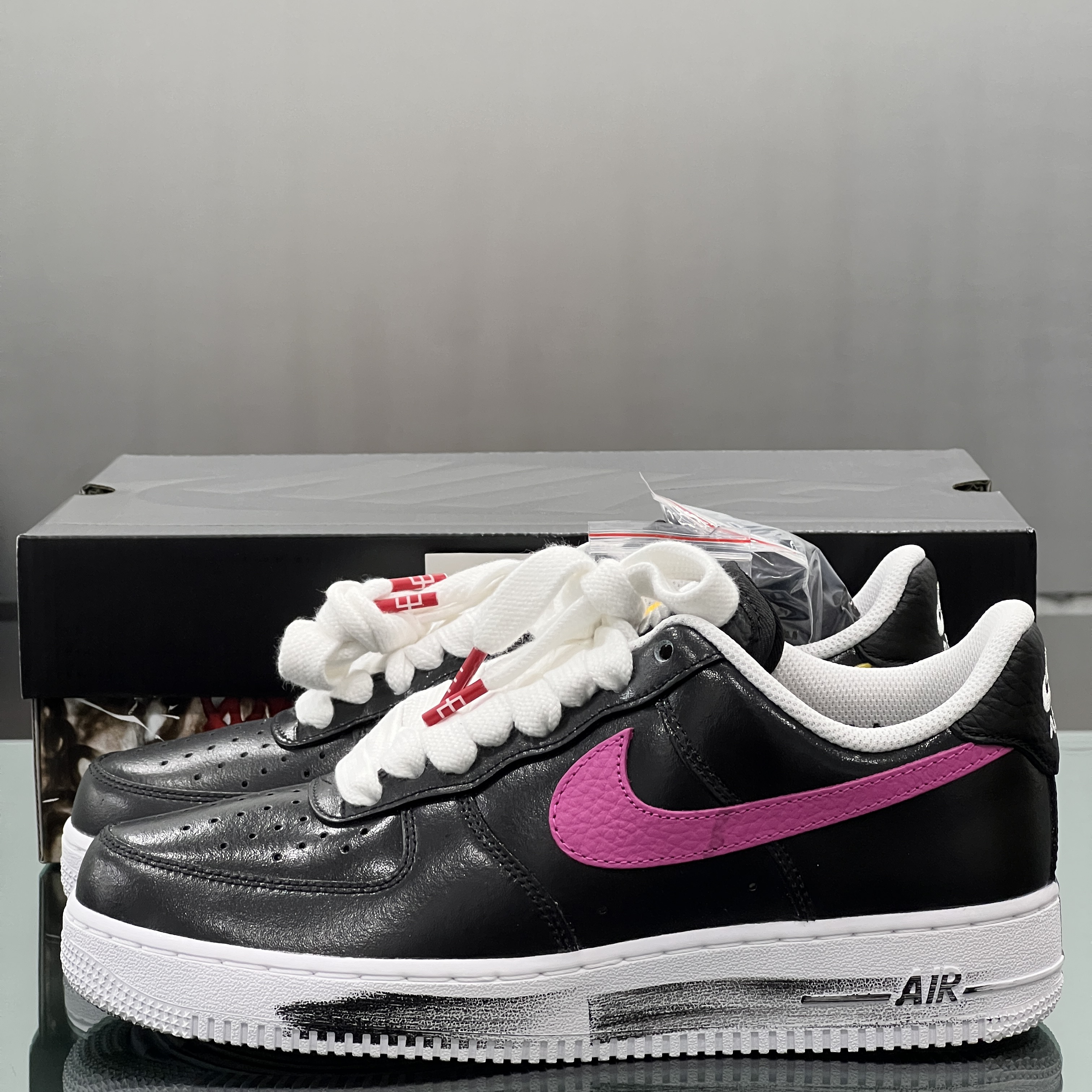 Nike x Peaceminusone Air Force 1 Low Para-Noise 3.0 Black and Multicolor 착용 스타일 - 8