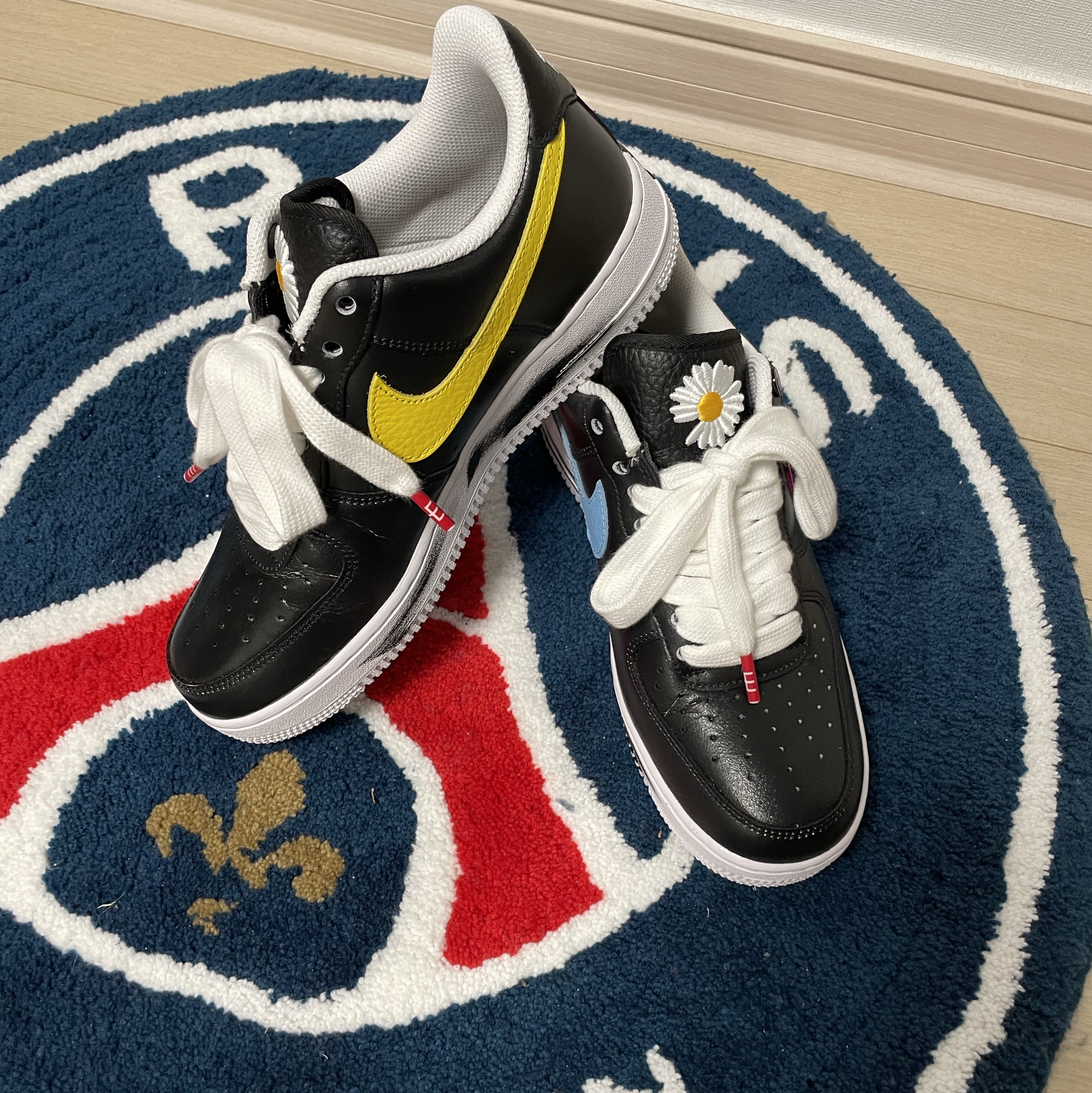 Nike x Peaceminusone Air Force 1 Low Para-Noise 3.0 Black and Multicolor 착용 스타일 - 1