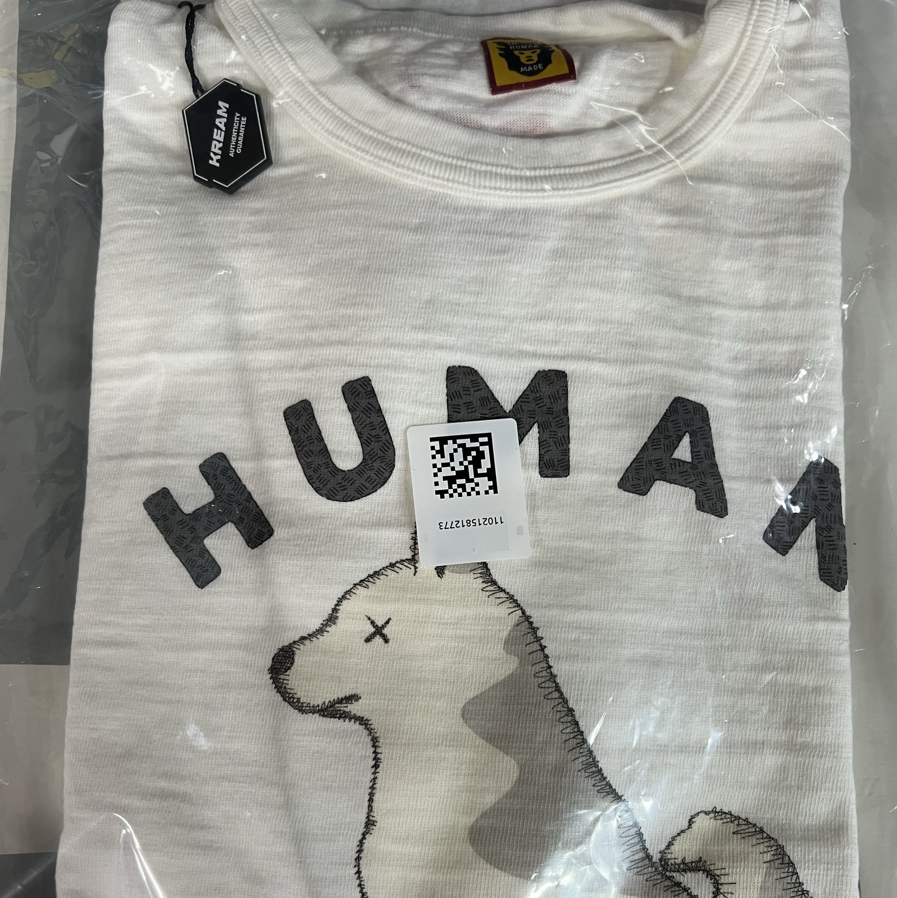 Human Made x Kaws Graphic T-Shirt White - Seoul Store Exclusive 착용 스타일