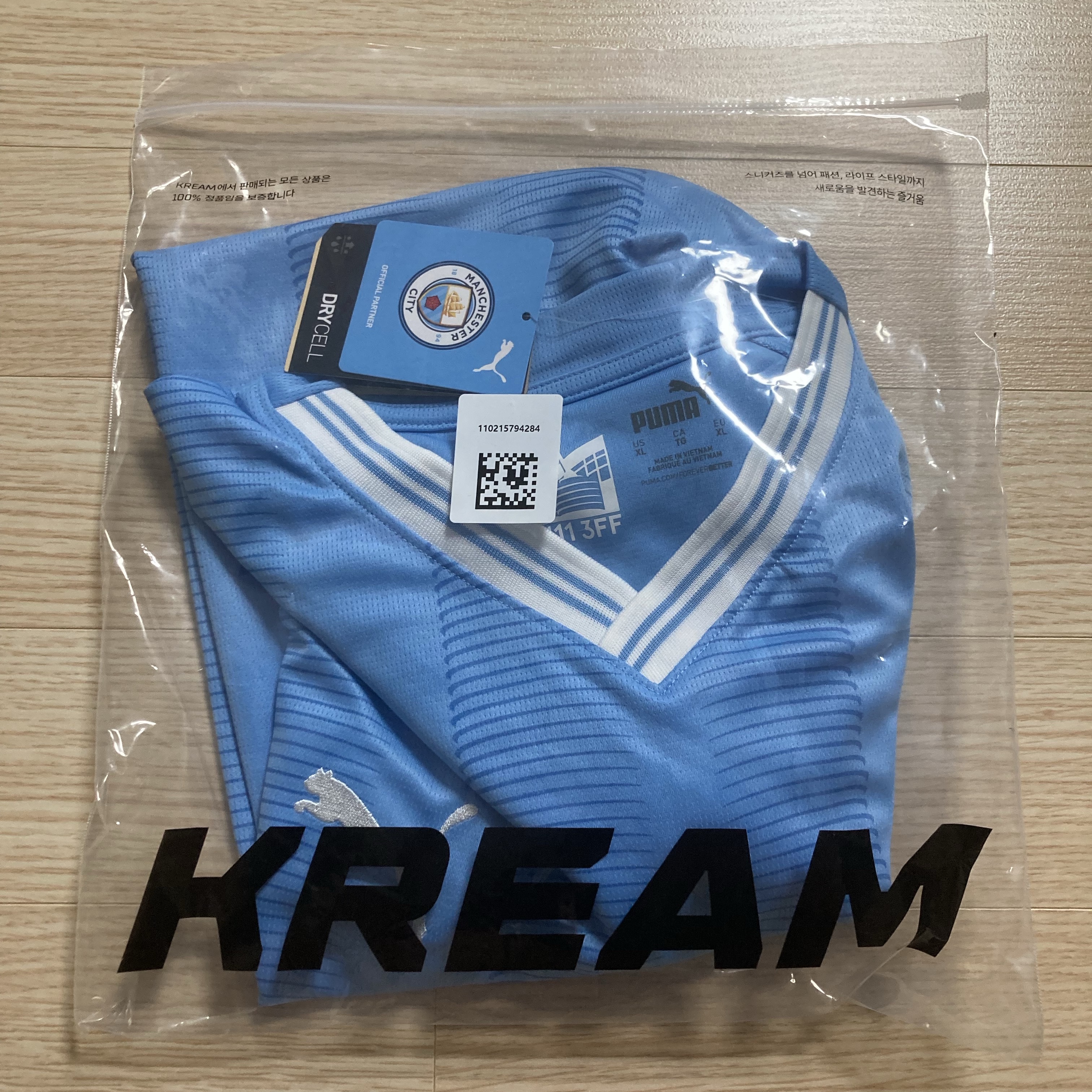 Puma Manchester City 2023/24 Home Jersey Team Light Blue (Non Marking Ver.) 착용 스타일 - 1