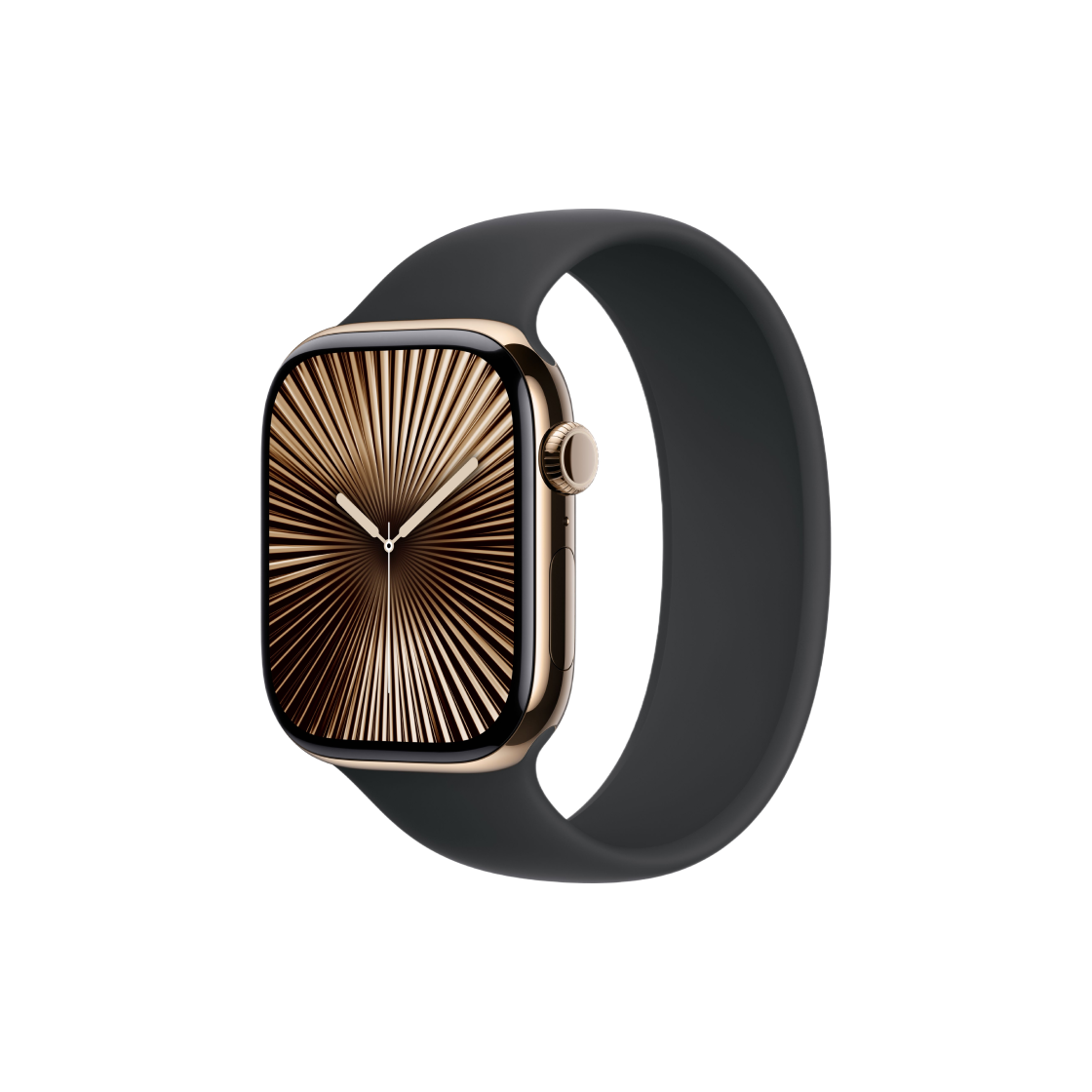 Apple Watch Series 10 46mm Gold Titanium Case with Solo Loop Black (Korean Ver.) 상세 이미지 1