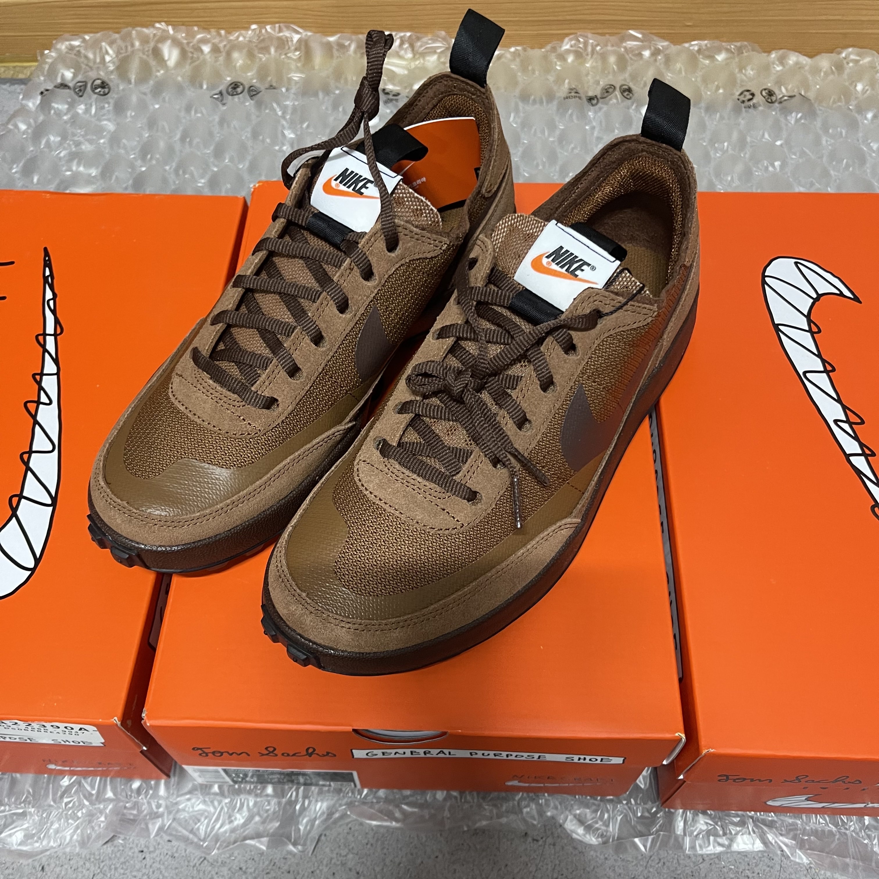 Nike x Tom Sachs General Purpose Shoe Brown 착용 스타일 - 1