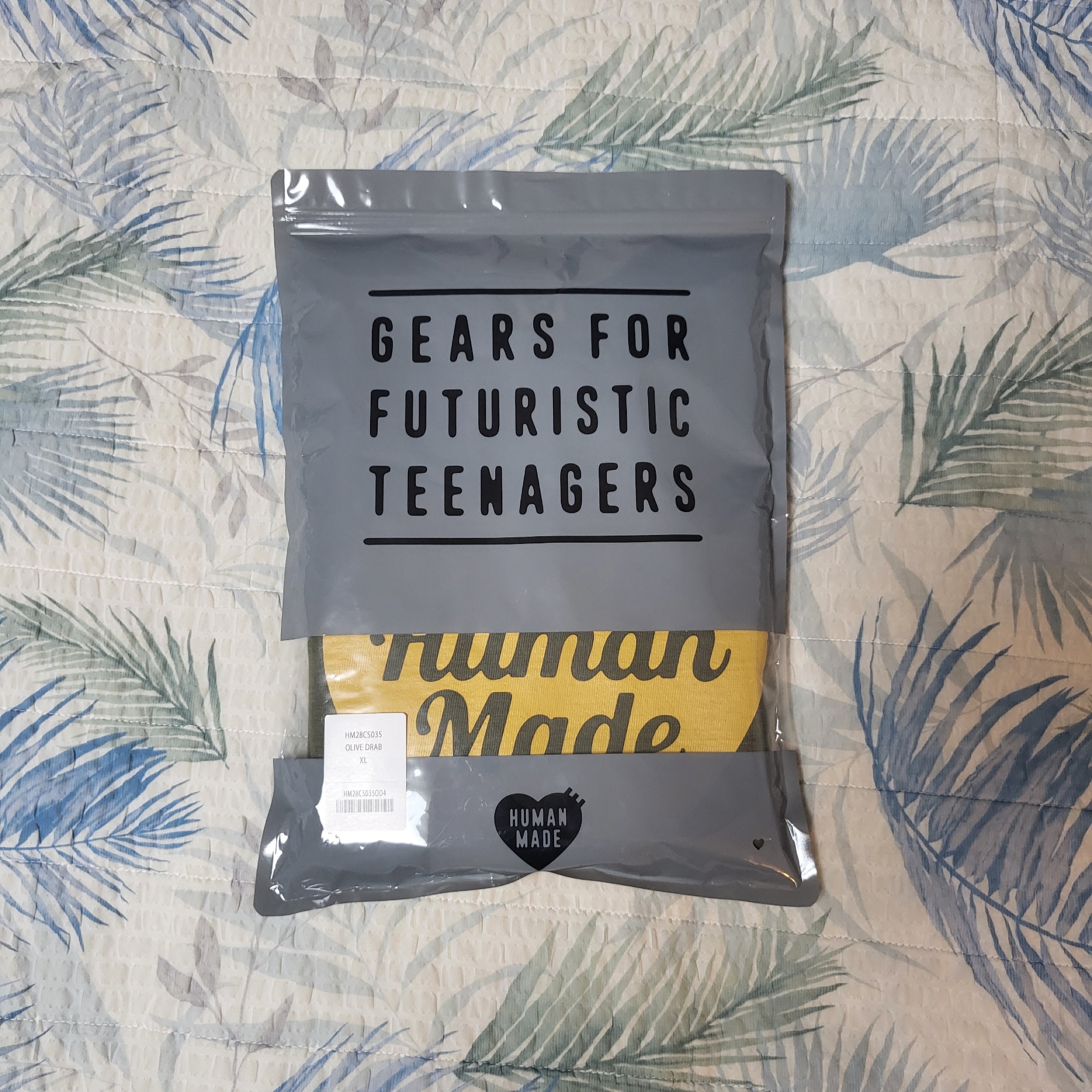 Human Made Graphic L/S T-Shirt Olive Drab, Human Made Graphic L/S T-Shirt Black 착용 스타일 - 4