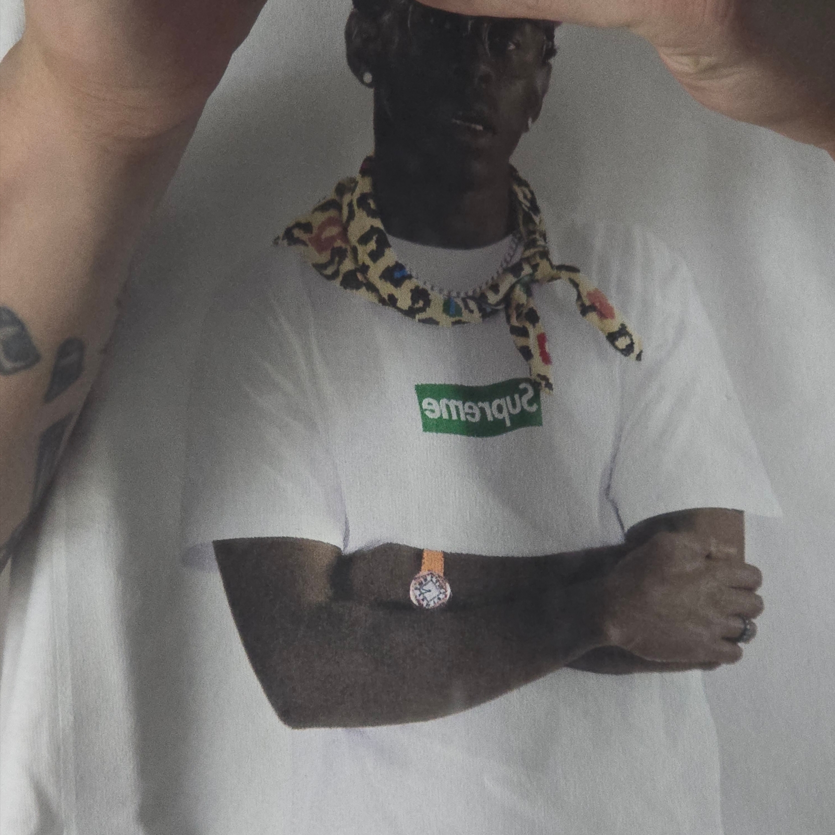 Supreme Tyler The Creator T-Shirt White - 24FW 착용 스타일