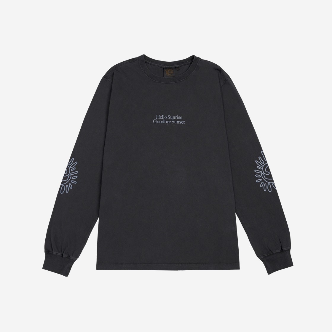 HS x Hank Classic Typo LS Tee_VTG Charcoal 상세 이미지 1