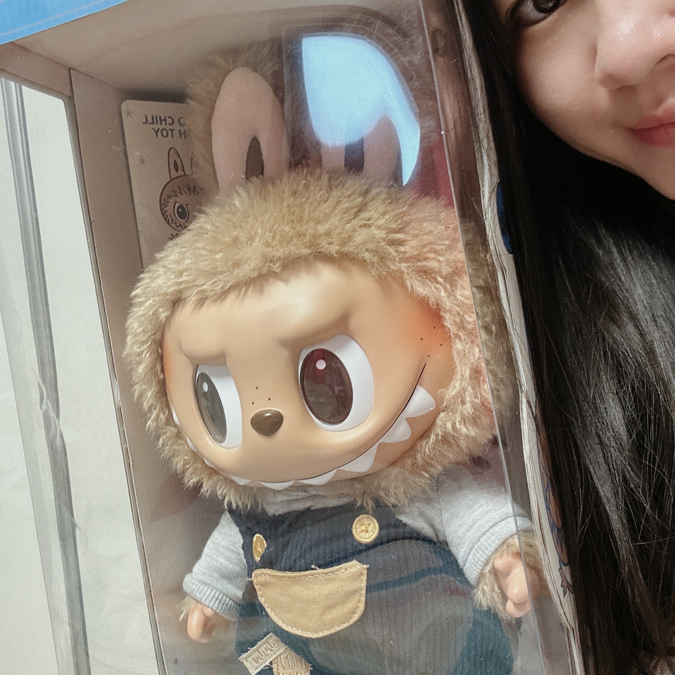 Pop Mart Labubu Time To Chill Vinyl Plush Doll 착용 스타일