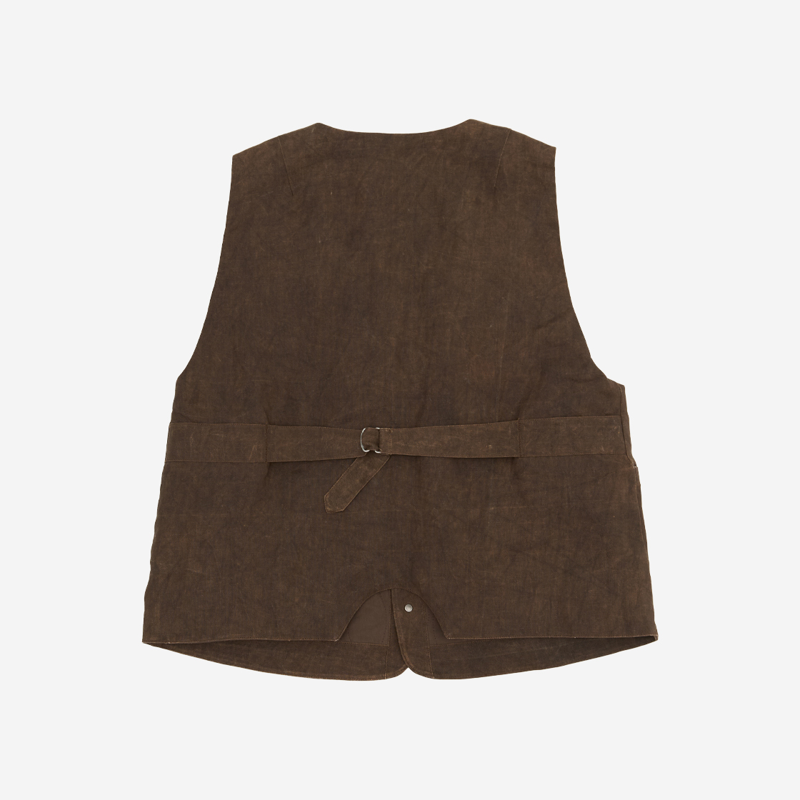 자고류 내추럴 다잉 웨이스트코트 브라운(Jagoryu Natural Dyeing Waistcoat Brown) - 2