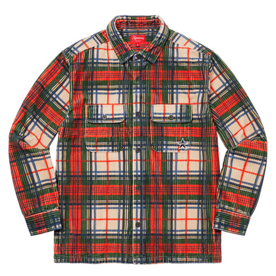 Supreme Corduroy Camp Cap Plaid - 22SS, Supreme Corduroy Shorts Plaid - 22SS 착용 스타일 - 2