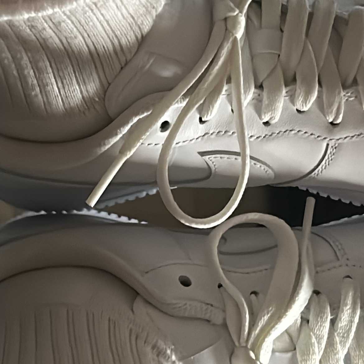 Nike Air Force 1 '07 Low White, Nike Everyday Cushioned Training Crew Socks White (3 Pack/Korean Ver.) 착용 스타일