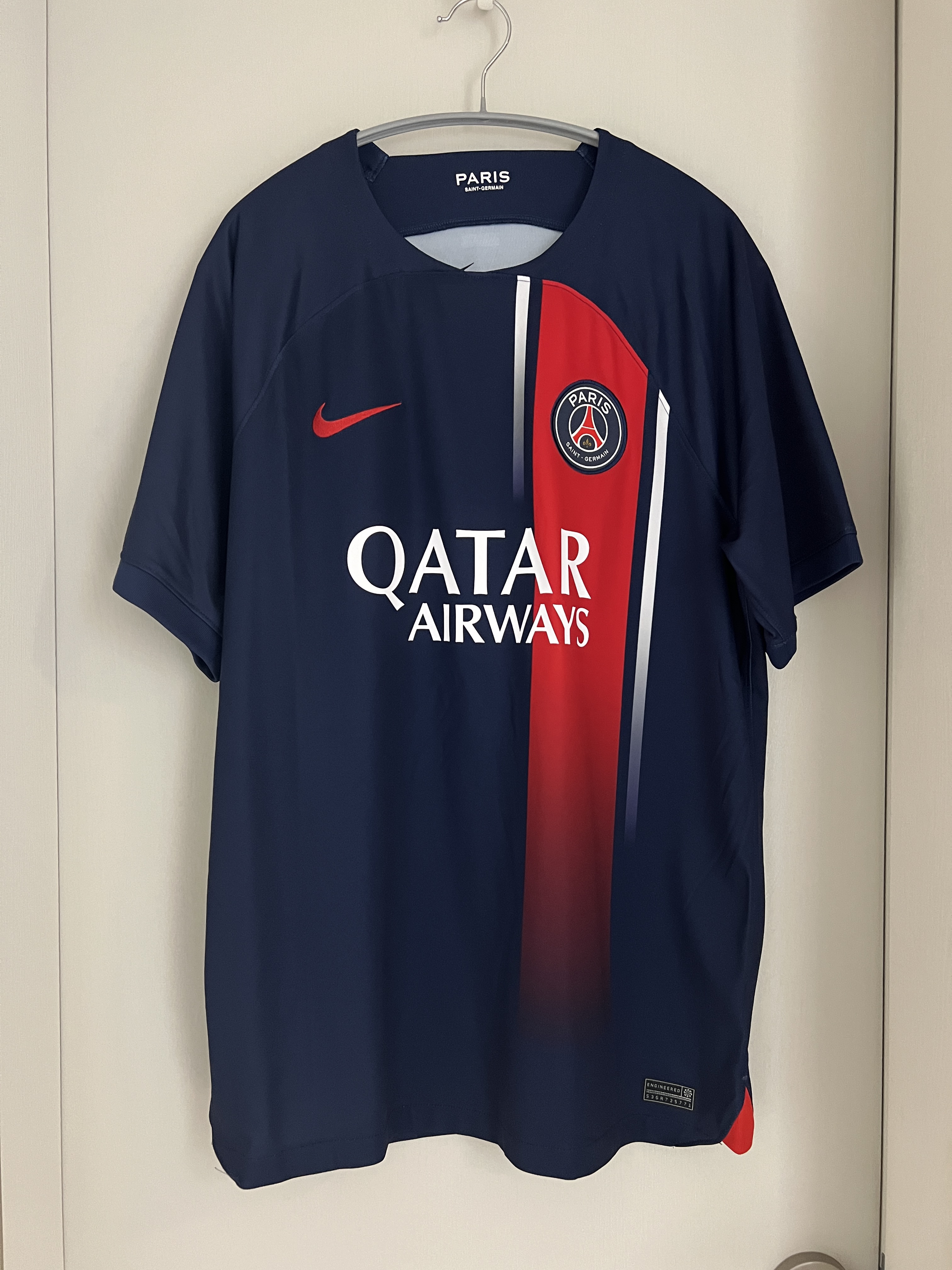Nike Paris Saint-Germain 2023/24 Dri-Fit Stadium Home Jersey Midnight Navy (Non Marking Ver.) 착용 스타일