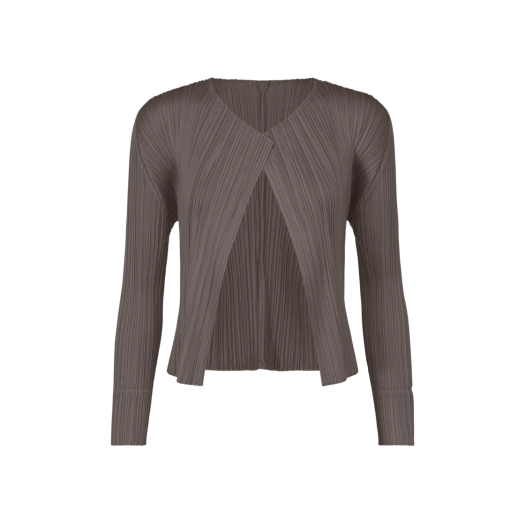W) 플리츠 플리즈 이세이 미야케 베이직 가디건 블랙 | Pleats Please 