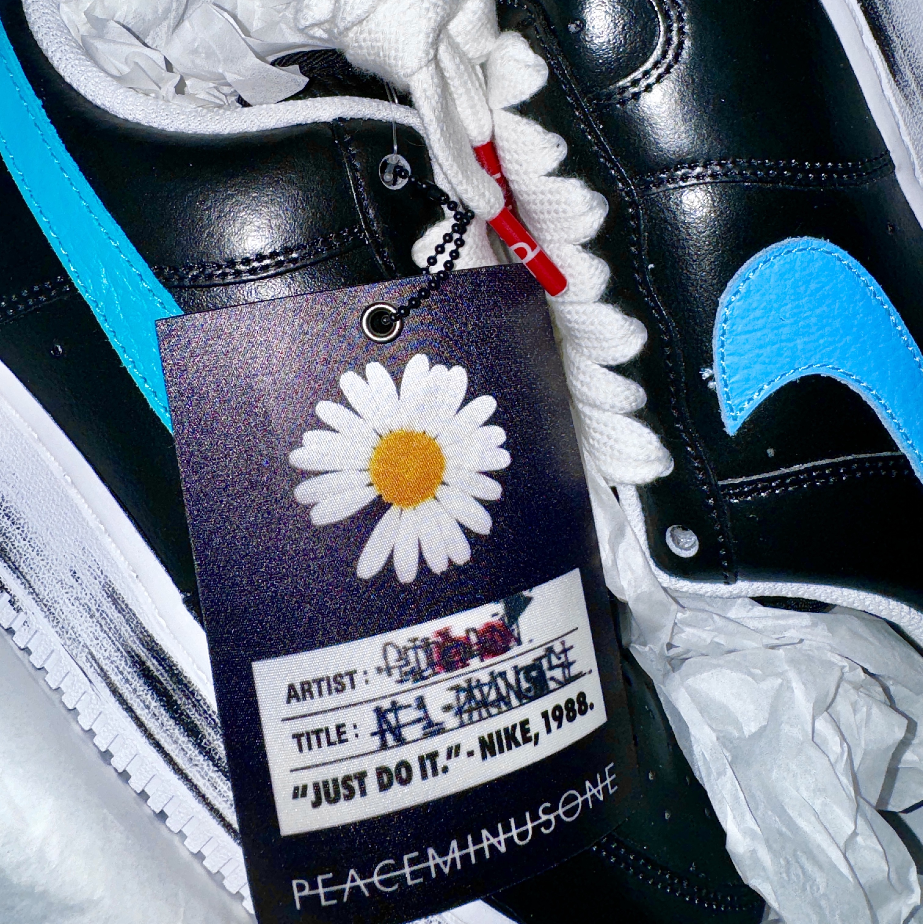 Nike x Peaceminusone Air Force 1 Low Para-Noise 3.0 Black and Multicolor 착용 스타일