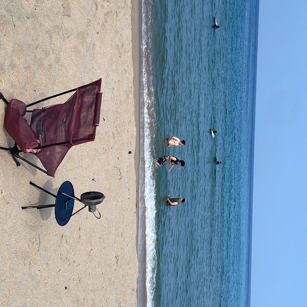 Helinox x Stussy Swirly S Beach Chair Pink 착용 스타일