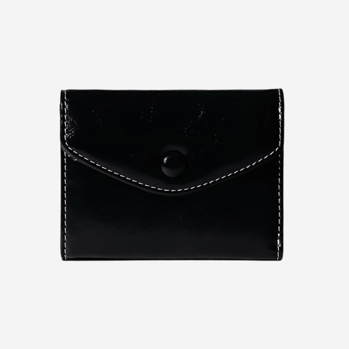 Lemasque Dot Mini Half Card Wallets Black 상세 이미지 1